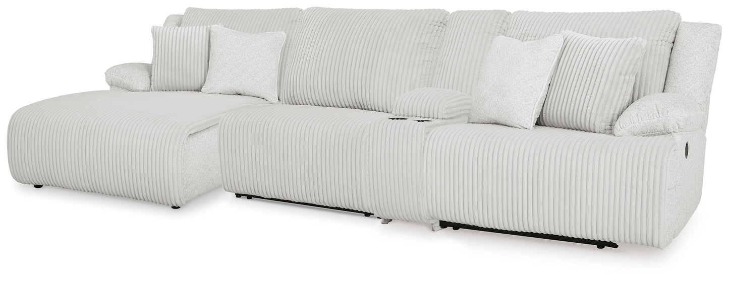 The Furniture Outlets - Ashley Furniture - Top Tier Sectional - 4-Piece Reclining Sectional with Chaise / Alloy - 92706S12