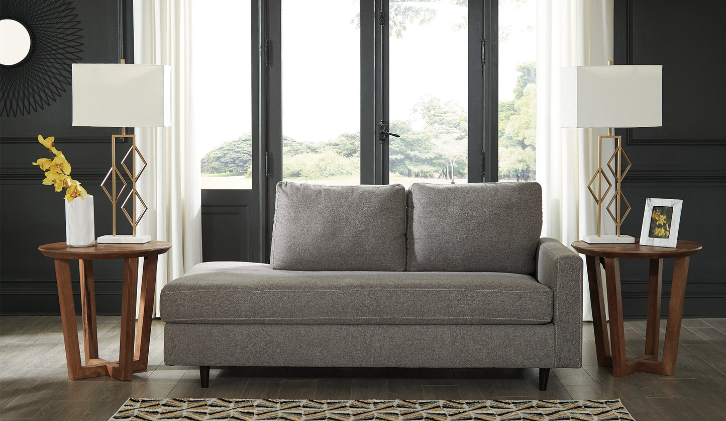 The Furniture Outlets - Ashley Furniture - Lyman Living Room - RAF Corner Chaise / Graphite - 9330317