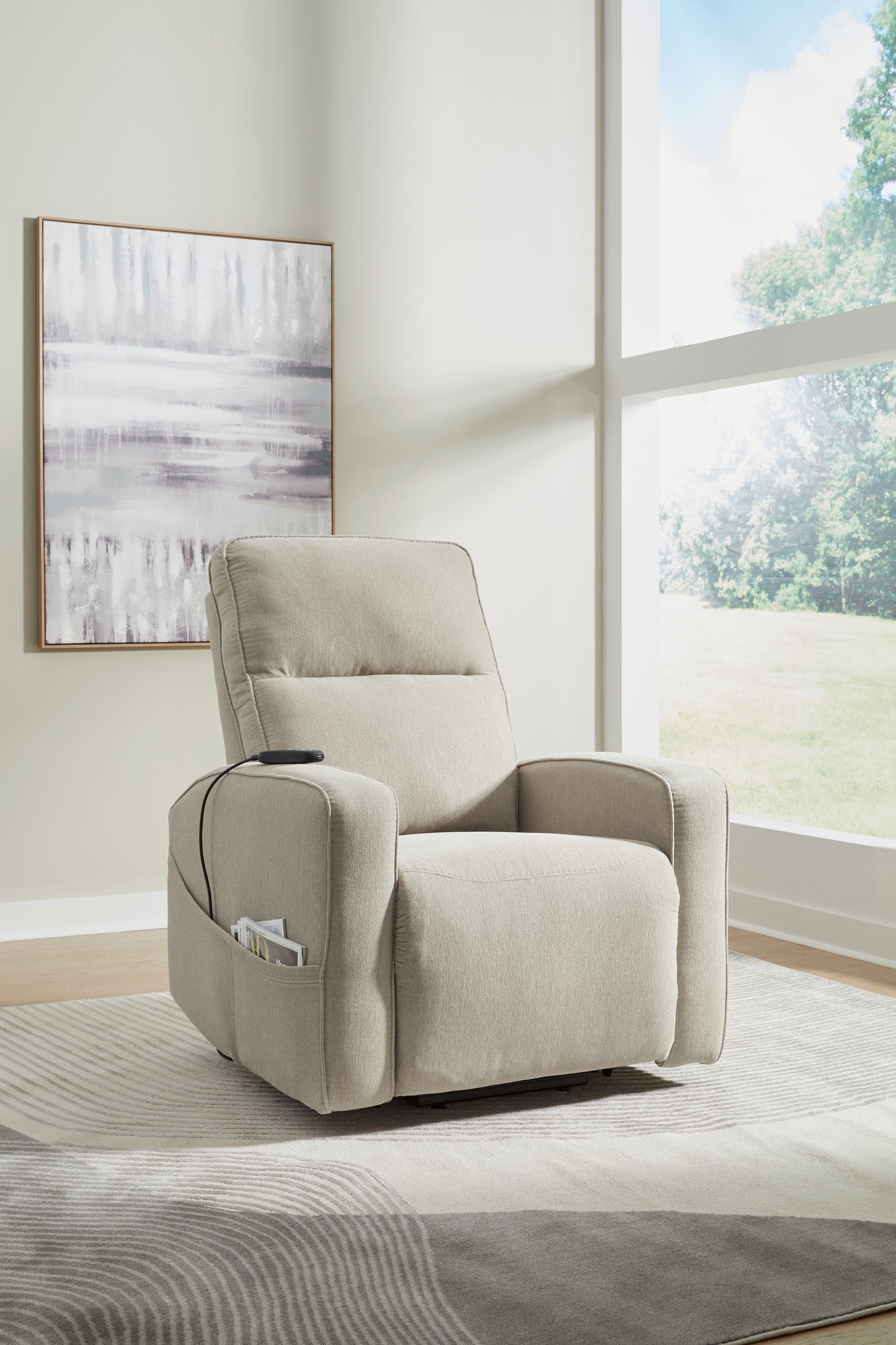 The Furniture Outlets - Ashley Furniture - Starganza Living Room - Power Lift Recliner / Smoke - 9370512