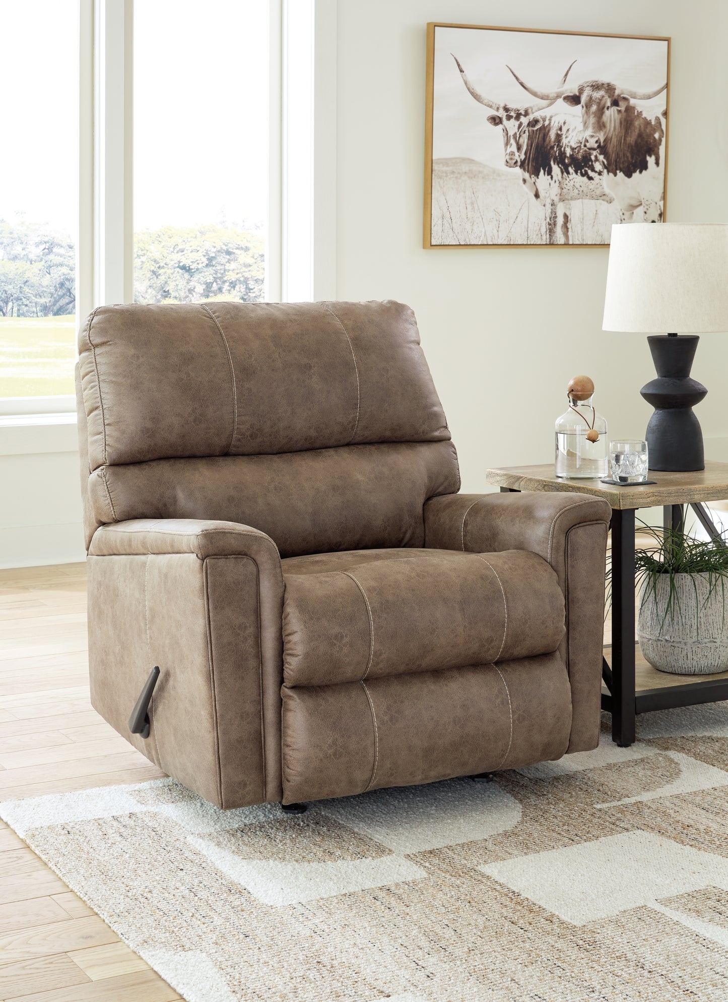The Furniture Outlets - Ashley Furniture - Navi Living Room - Rocker Recliner / Fossil - 9400425