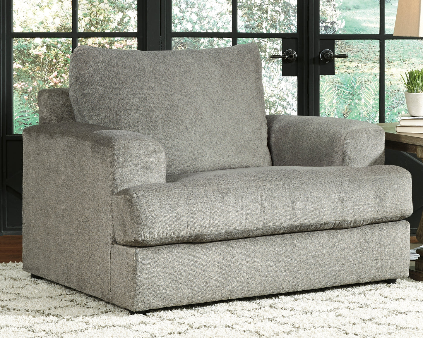 The Furniture Outlets - Ashley Furniture - Soletren Living Room - Swivel Accent Chair / Stone - 9510444
