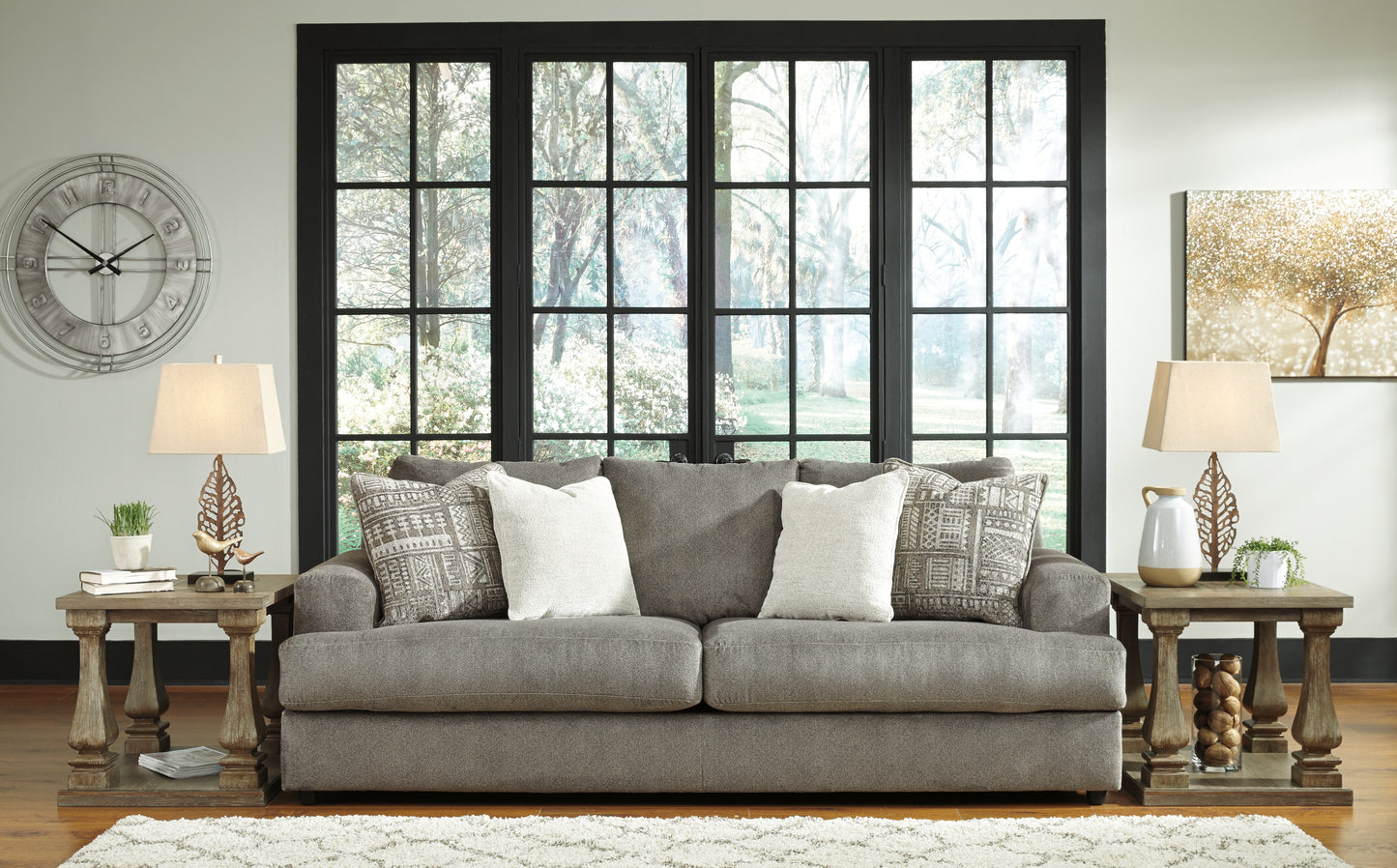 The Furniture Outlets - Ashley Furniture - Soletren Living Room - Sofa / Ash - 9510338