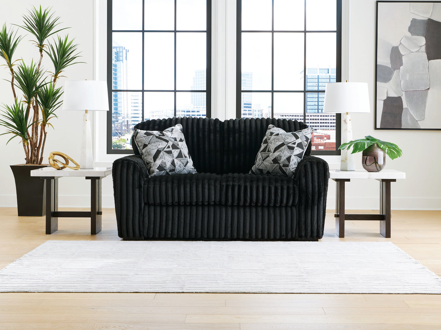 The Furniture Outlets - Ashley Furniture - Midnight-Madness Living Room - Loveseat / Onyx - 9810335
