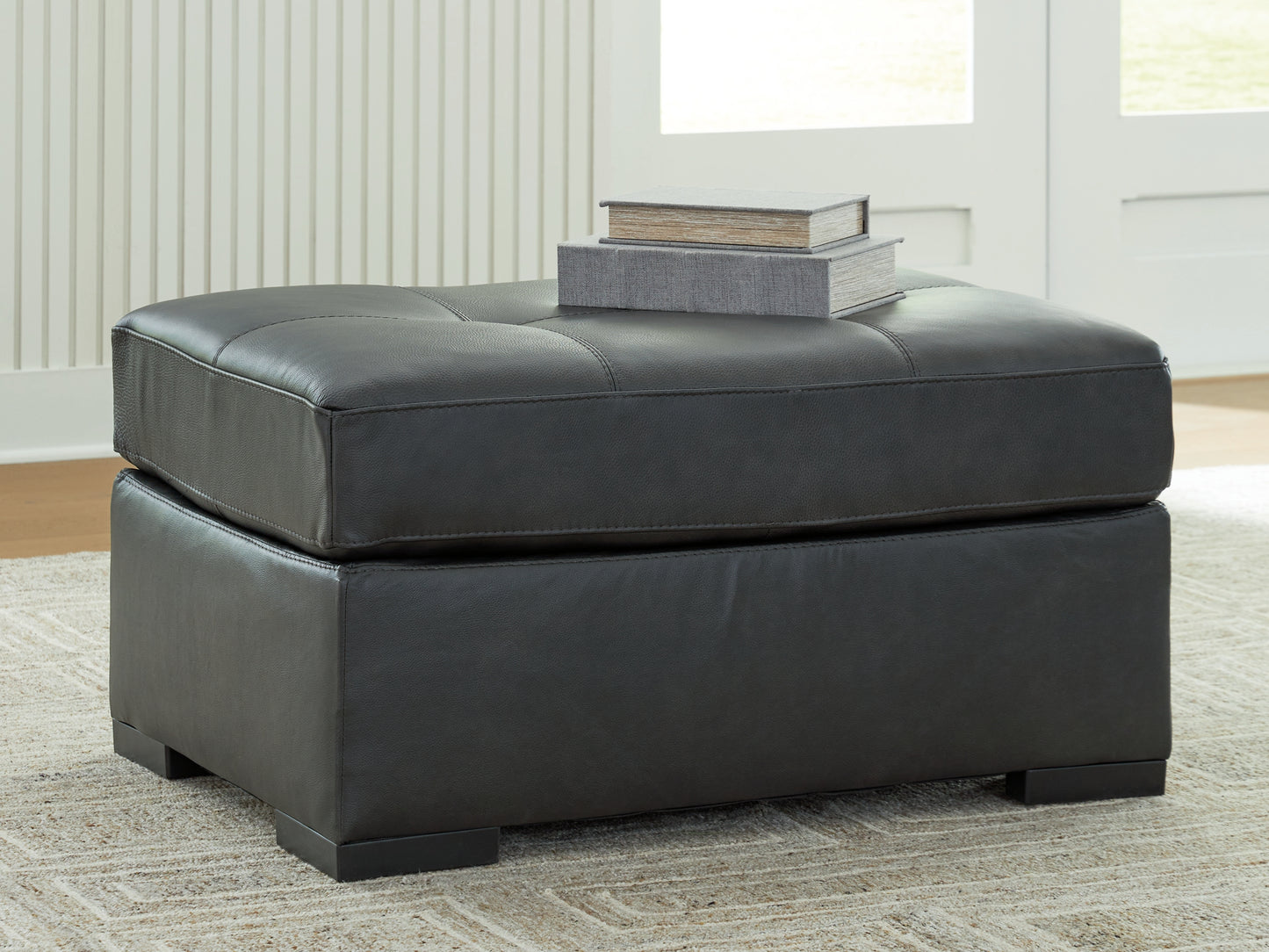The Furniture Outlets - Ashley Furniture - Brindley Pier Living Room - Oversized Accent Ottoman / Fog - 9950308