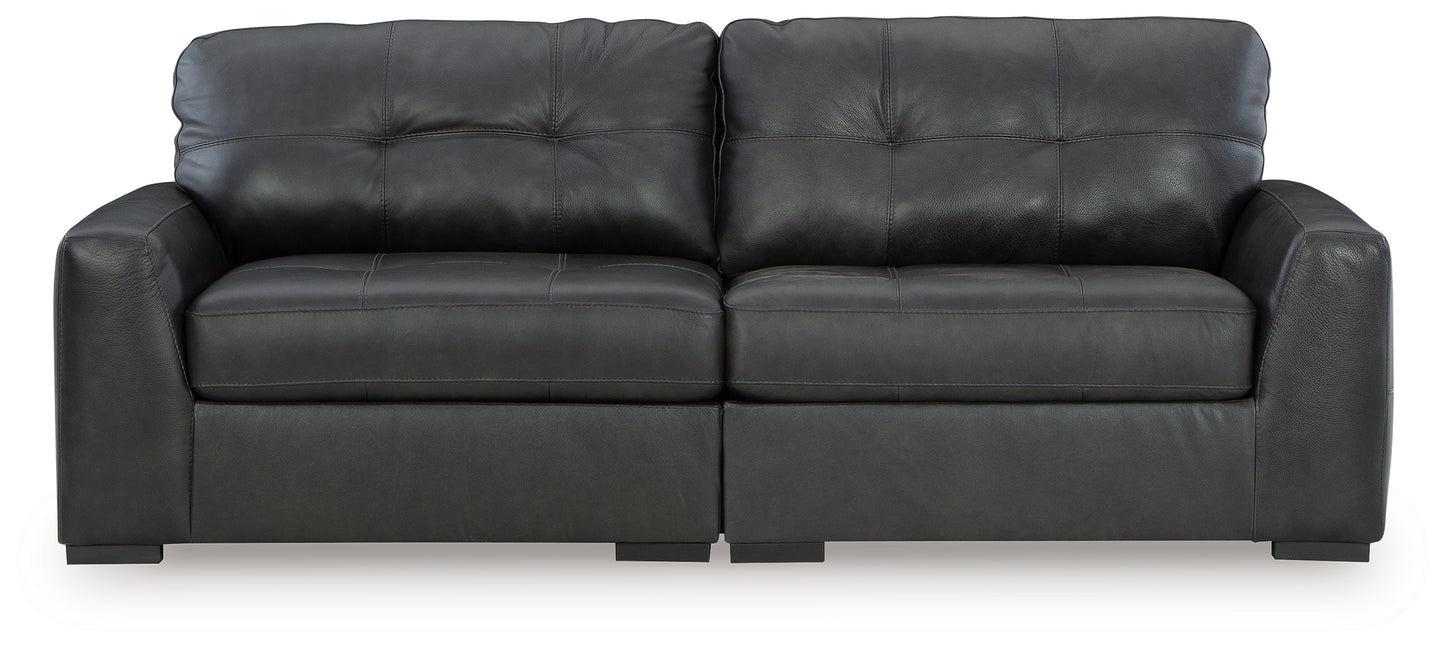 The Furniture Outlets - Ashley Furniture - Brindley Pier Sectional - RAF 2-Piece Sectional Loveseat / Fog - 99503S1