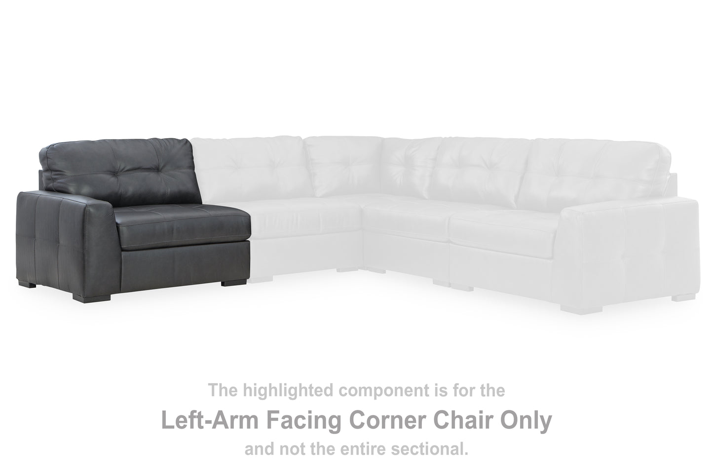 The Furniture Outlets - Ashley Furniture - Brindley Pier Sectional - LAF Corner Chair / Fog - 9950364