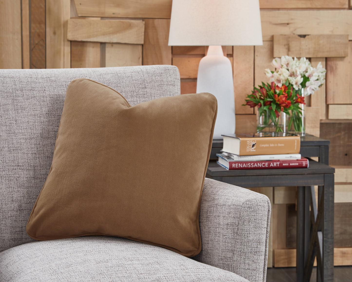 The Furniture Outlets - Ashley Furniture - Caygan Pillows - Pillow / Honey - A1000917P