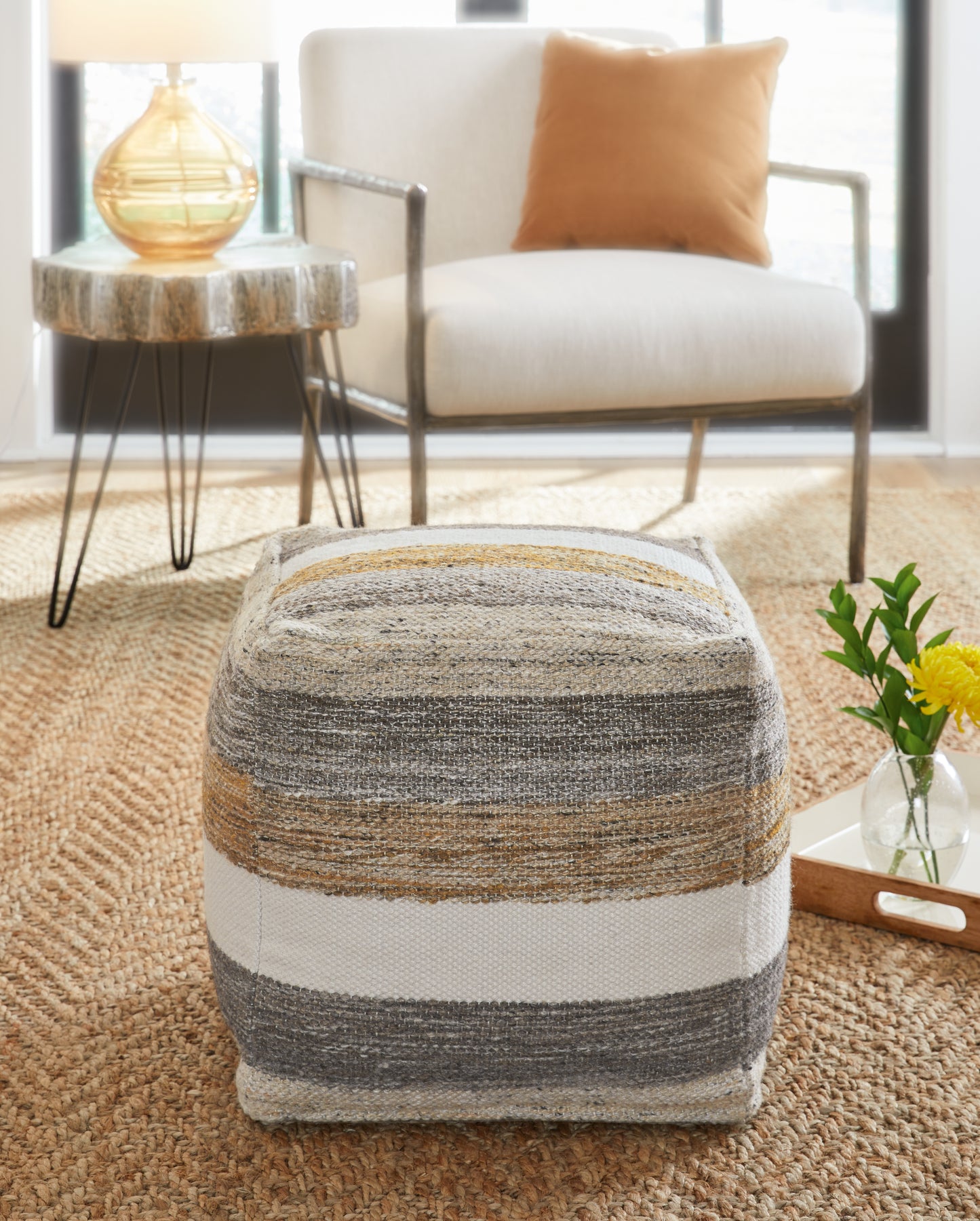 The Furniture Outlets - Ashley Furniture - Josalind Pouf - Pouf / Multi - A1000935