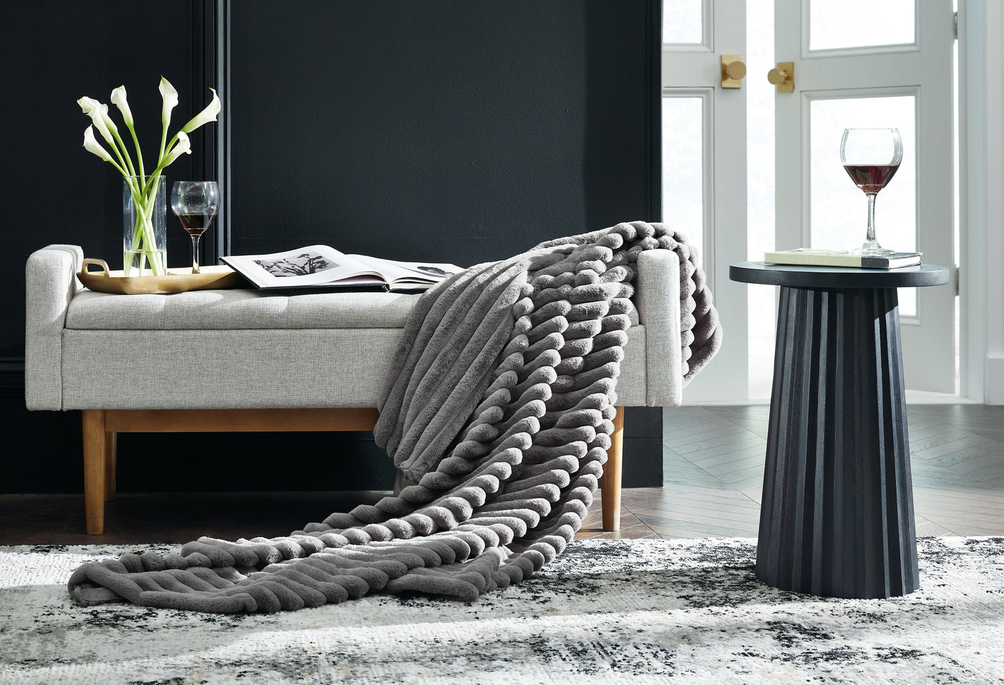 The Furniture Outlets - Ashley Furniture - Alsonwell Throw (Set of 3) - Throw (3/CS) / Gray - A1001081