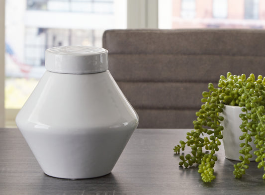 The Furniture Outlets - Ashley Furniture - Domina Jar (Set of 2) - Jar (2/CS) / White - A2000485