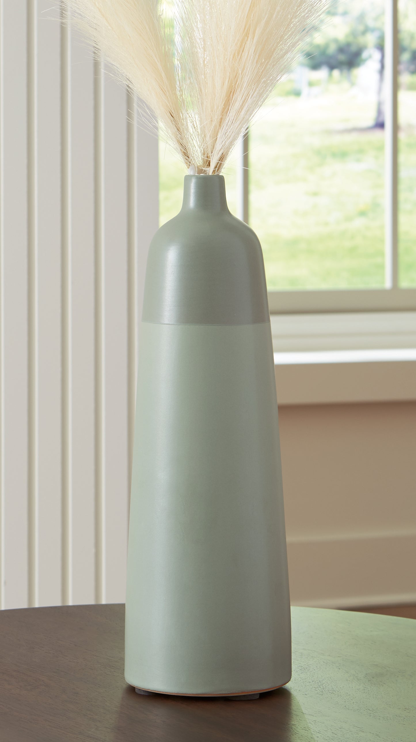 The Furniture Outlets - Ashley Furniture - Peerland Vase - Vase / Sage Green - A2000655