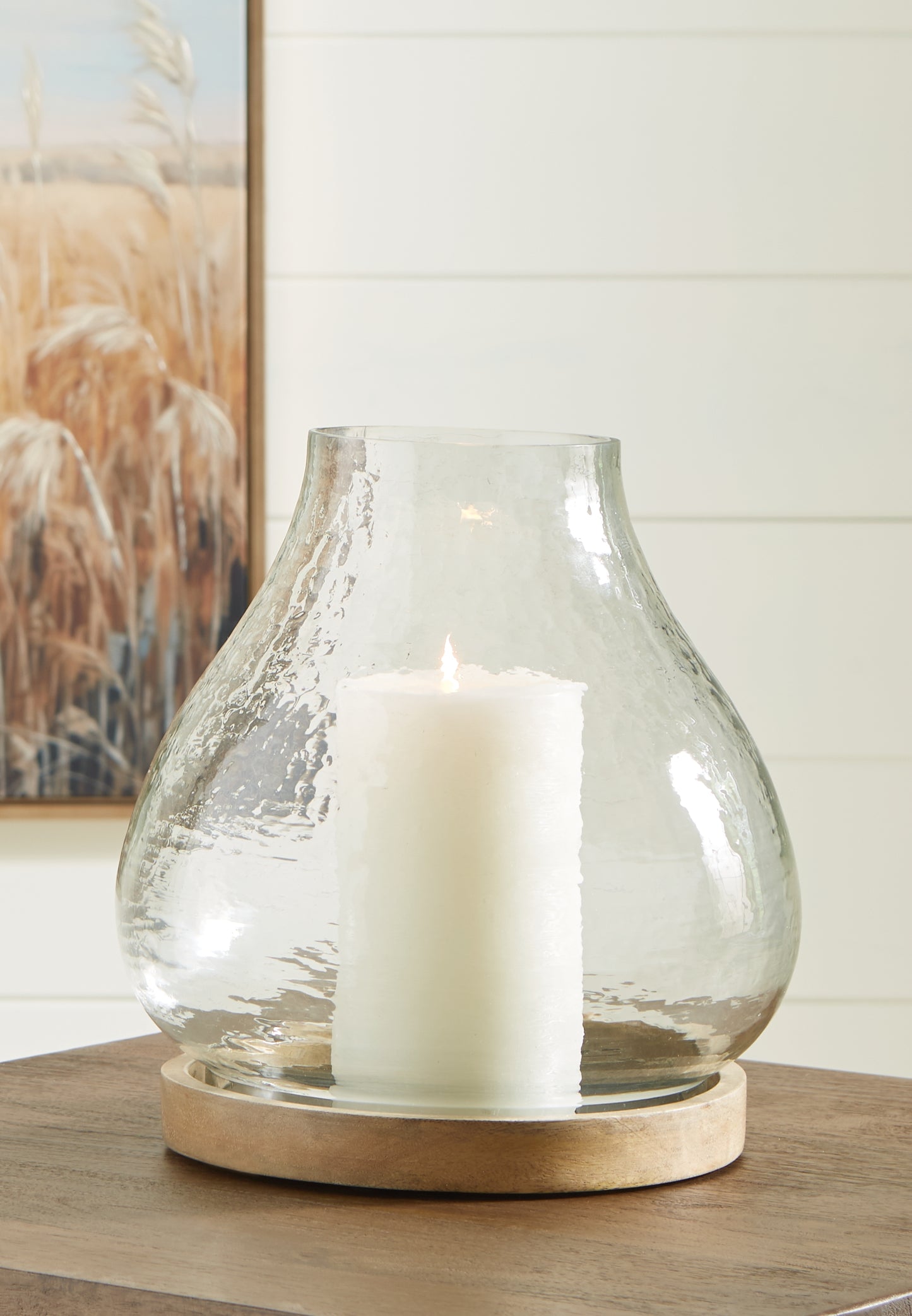 The Furniture Outlets - Ashley Furniture - Adalisen Candle Holder - Candle Holder / Clear/Brown - A2000679