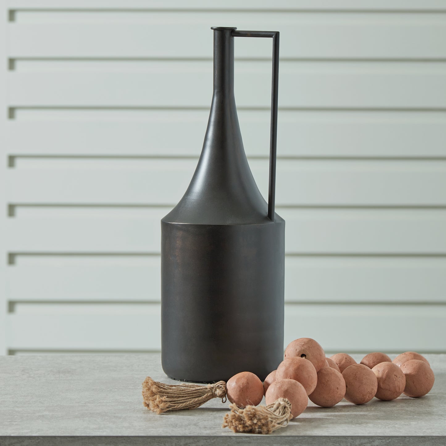 The Furniture Outlets - Ashley Furniture - Zainforth Vase - Vase / Distressed Brown - A2000695