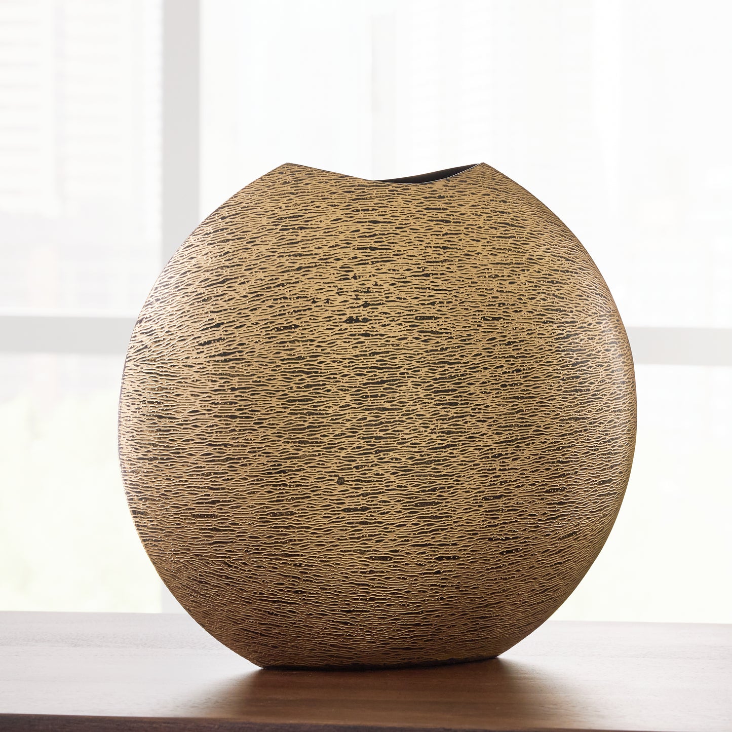 The Furniture Outlets - Ashley Furniture - Iansboro Vase - Vase / Antique Gold Finish - A2000696
