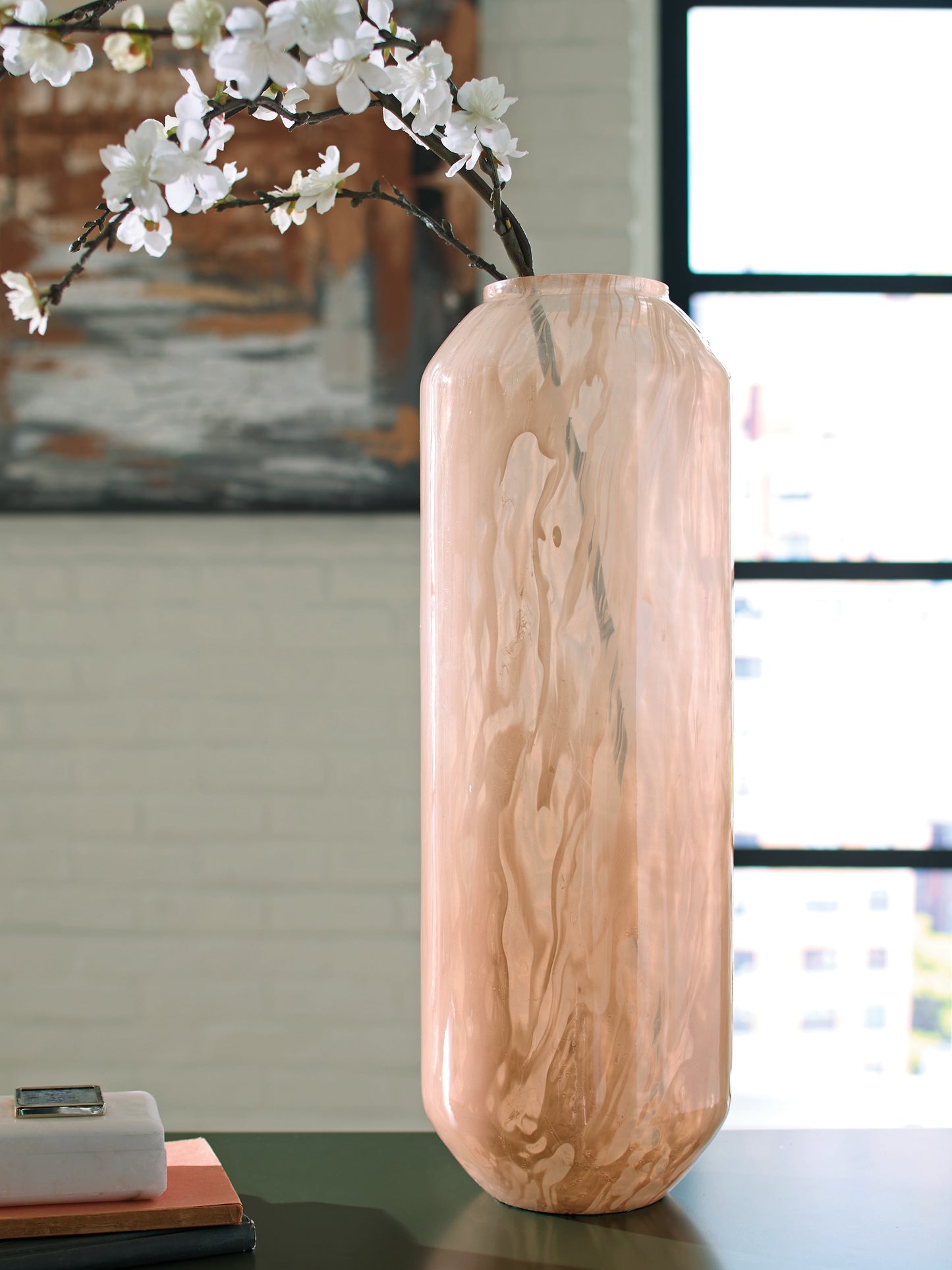 The Furniture Outlets - Ashley Furniture - Dushby Vase - Vase / Blush Pink - A2000730