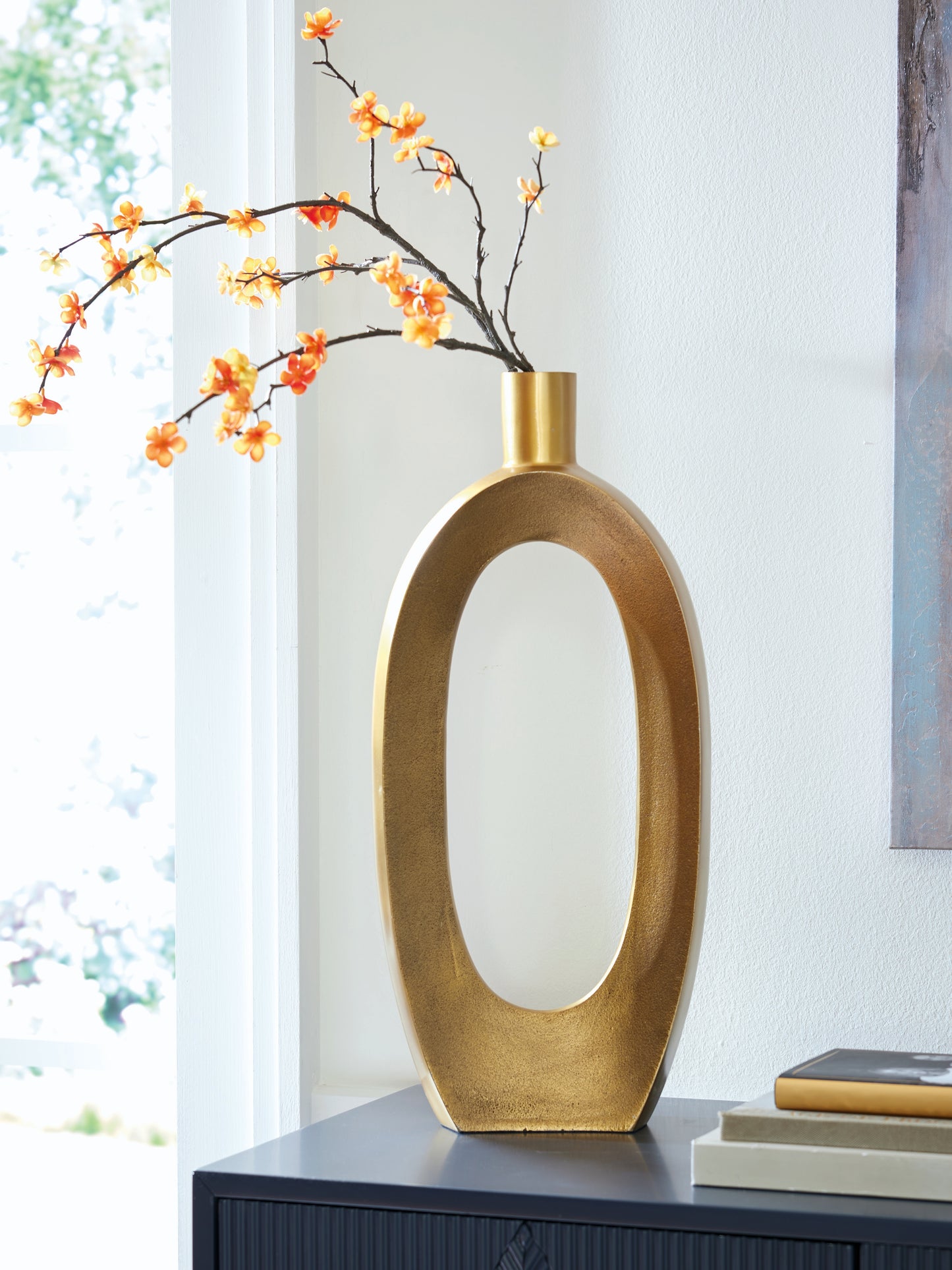 The Furniture Outlets - Ashley Furniture - Lawtonville Vase - Vase / Antique Gold Finish - A2000752