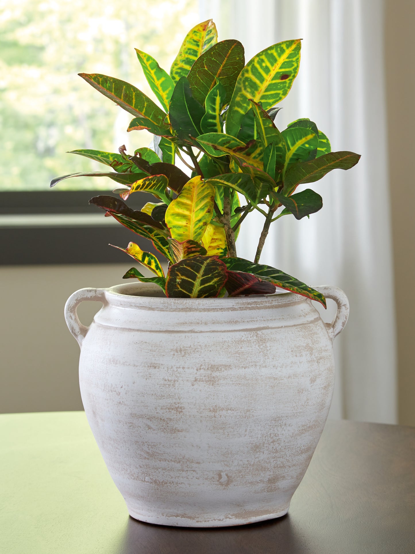 The Furniture Outlets - Ashley Furniture - Meadie Vase - Vase / Distressed White - A2000787