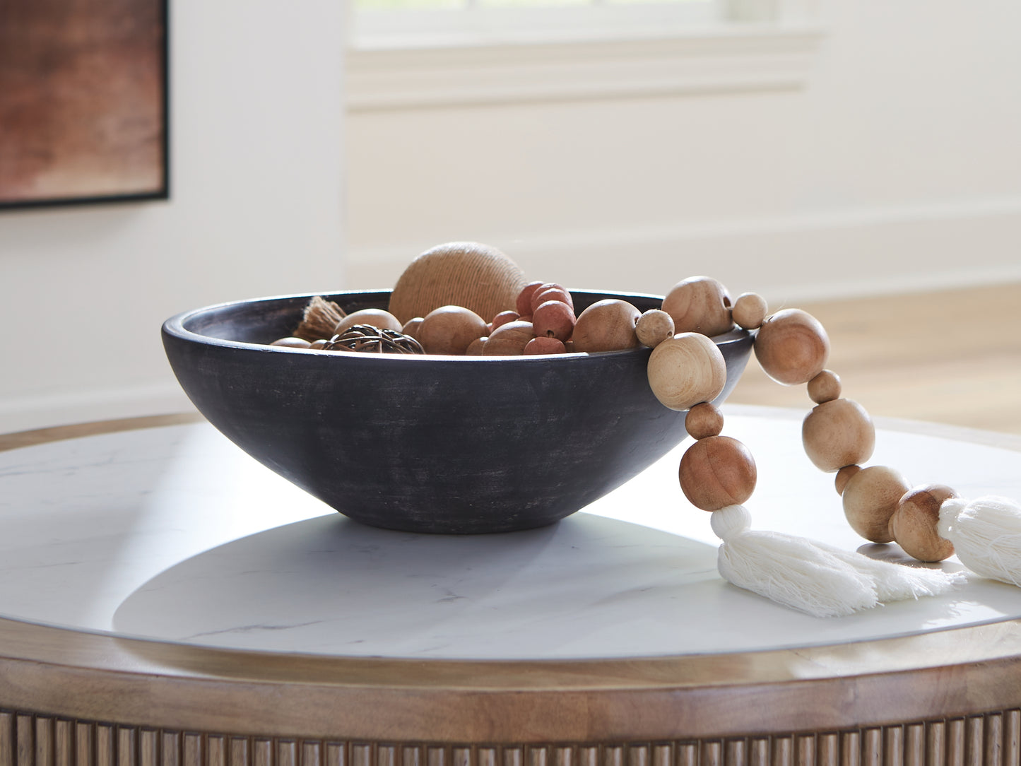 The Furniture Outlets - Ashley Furniture - Meadie Bowl - Bowl / Distressed Black - A2000792