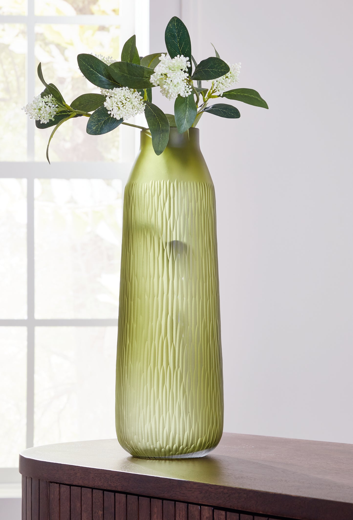 The Furniture Outlets - Ashley Furniture - Scottyard Vase - Vase / Olive Green - A2900009