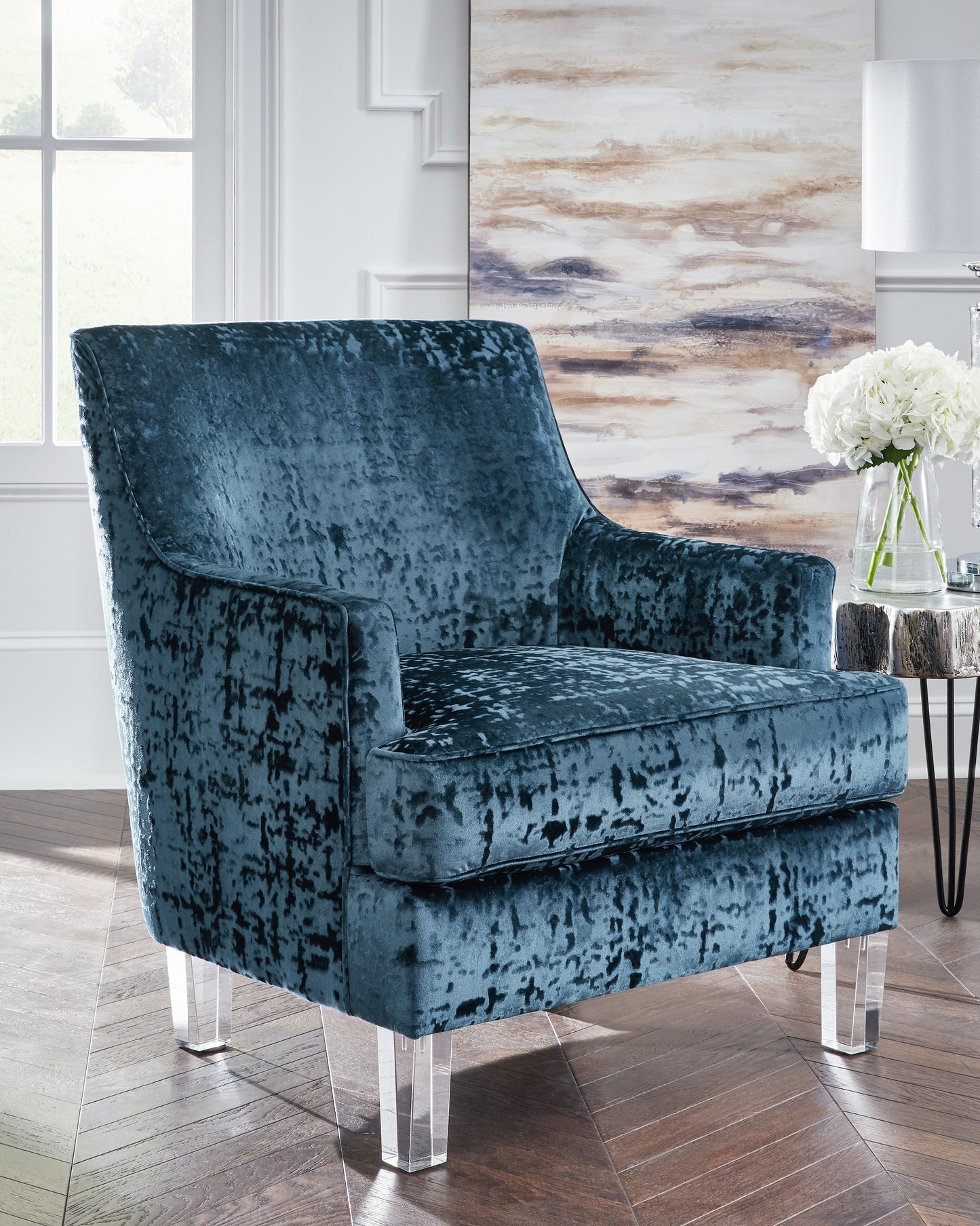 The Furniture Outlets - Ashley Furniture - Gloriann Accent Chair - Accent Chair / Lagoon - A3000103