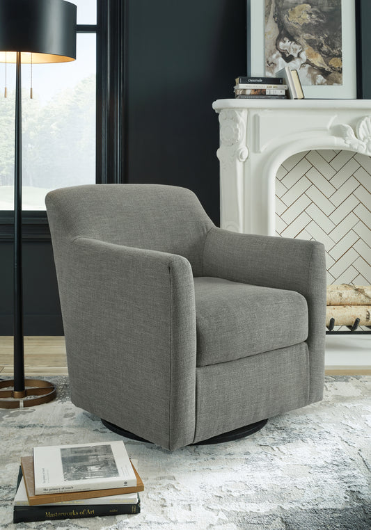 The Furniture Outlets - Ashley Furniture - Bradney Swivel Accent Chair - Swivel Accent Chair / Tumbleweed - A3000323