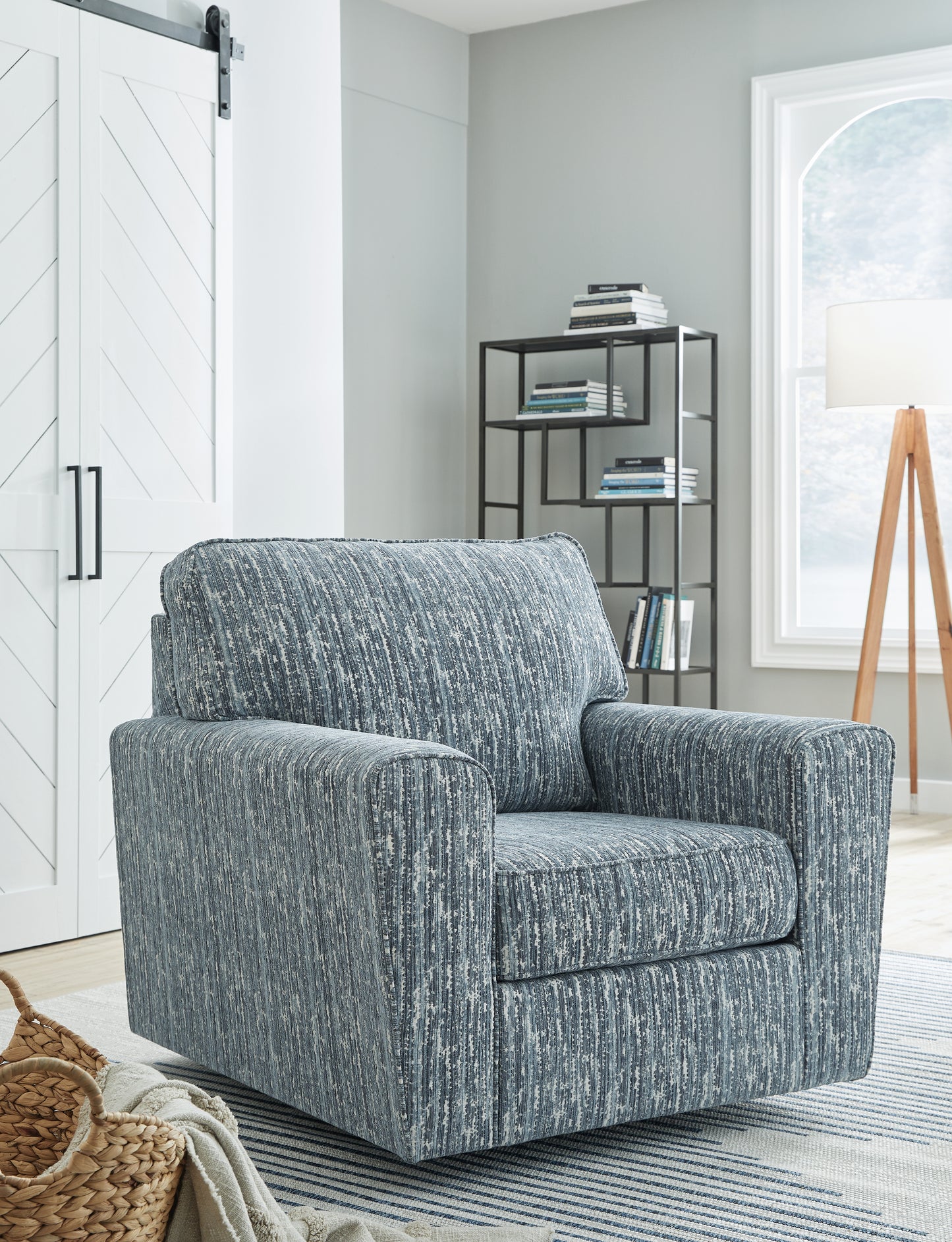The Furniture Outlets - Ashley Furniture - Aterburm Swivel Accent Chair - Swivel Accent Chair / Twilight - A3000649