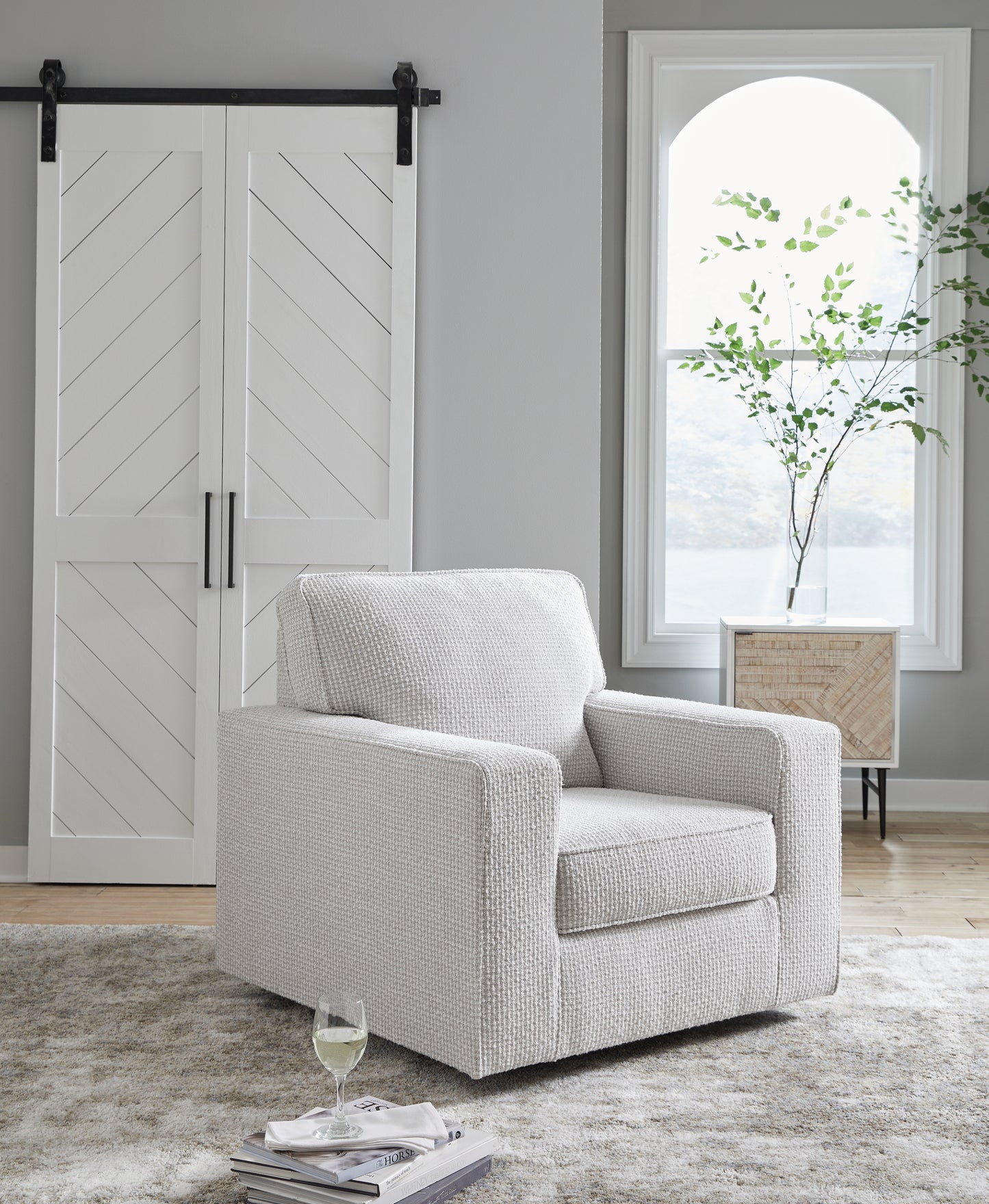 The Furniture Outlets - Ashley Furniture - Olwenburg Swivel Accent Chair - Swivel Accent Chair / Taupe - A3000650