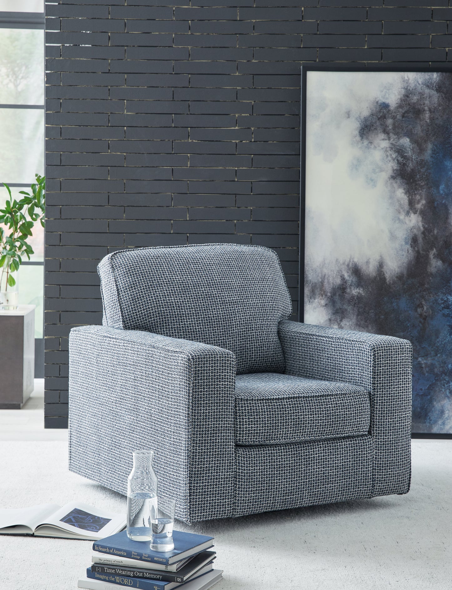 The Furniture Outlets - Ashley Furniture - Olwenburg Swivel Accent Chair - Swivel Accent Chair / Taupe - A3000650