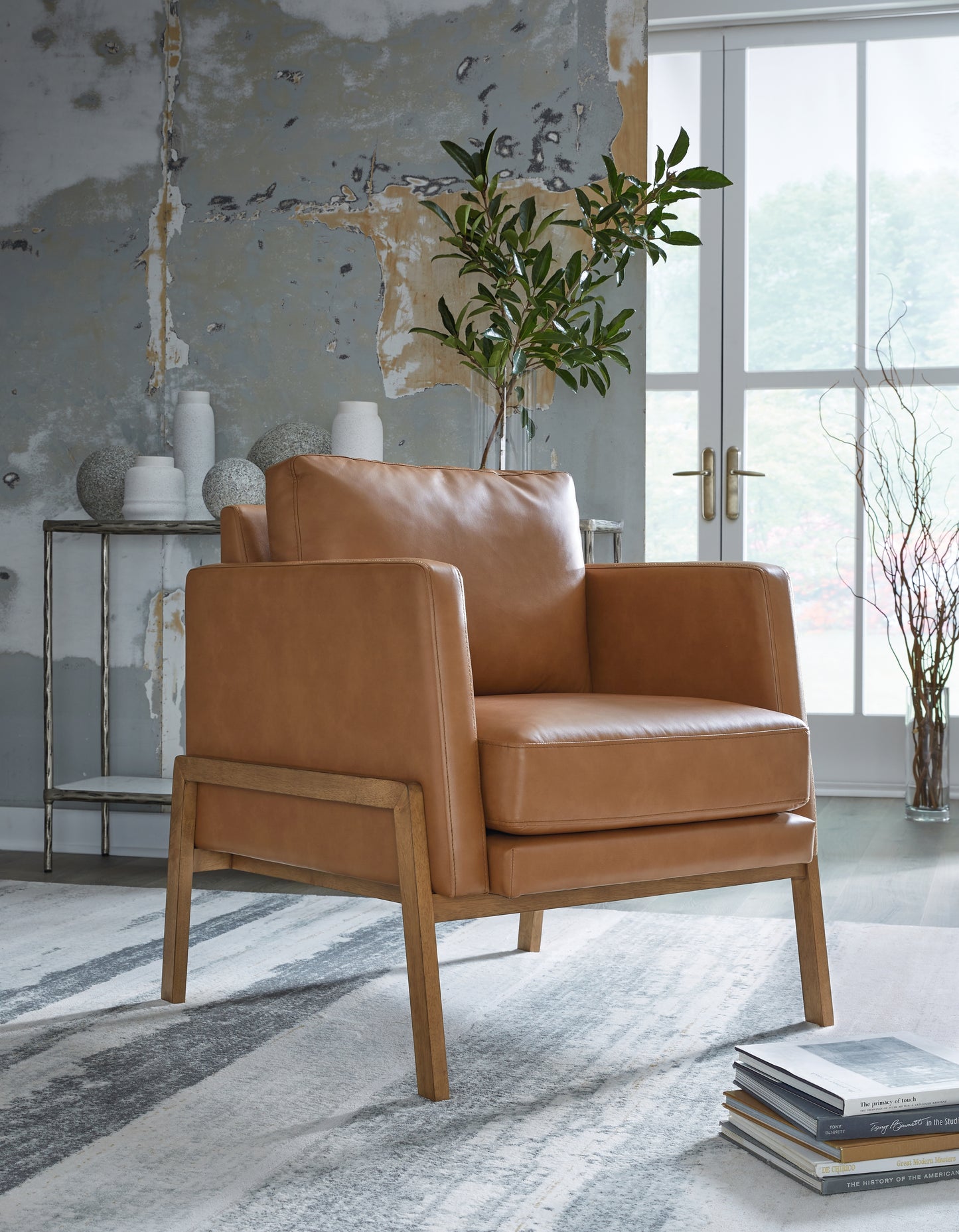 The Furniture Outlets - Ashley Furniture - Numund Accent Chair - Accent Chair / Caramel - A3000670