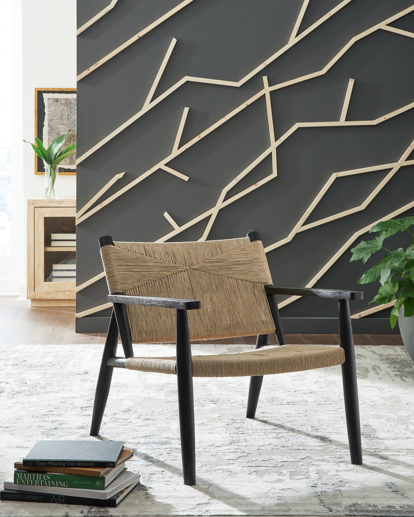 The Furniture Outlets - Ashley Furniture - Halfmore Accent Chair - Accent Chair / Black/Natural - A3000672