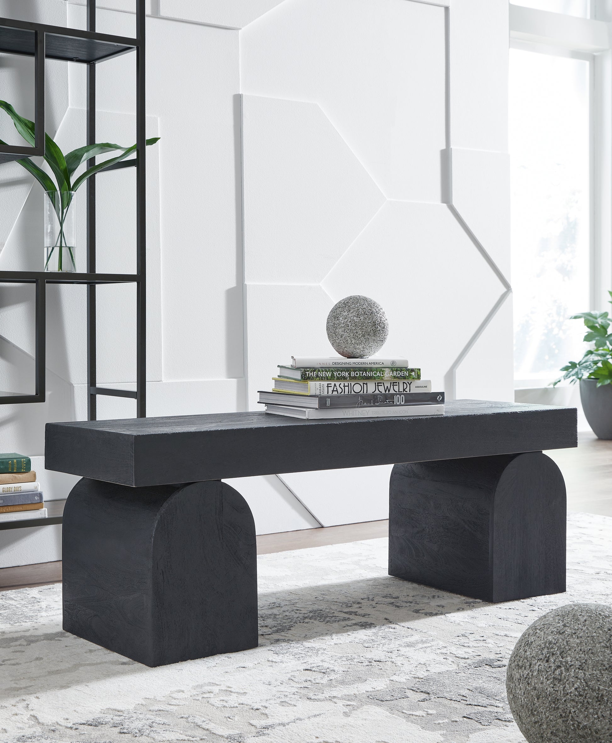 The Furniture Outlets - Ashley Furniture - Holgrove Accent Bench - Accent Bench / Black / 50"W x 16"D x 18"H - A3000683