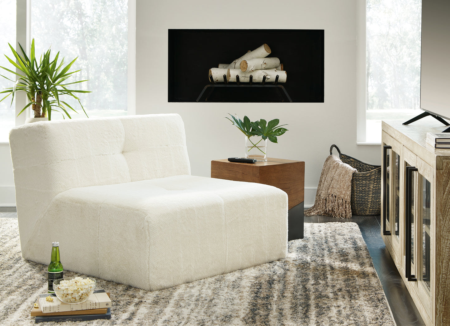 The Furniture Outlets - Ashley Furniture - Brettner Accent Chair - Accent Chair / Ivory - A3000697