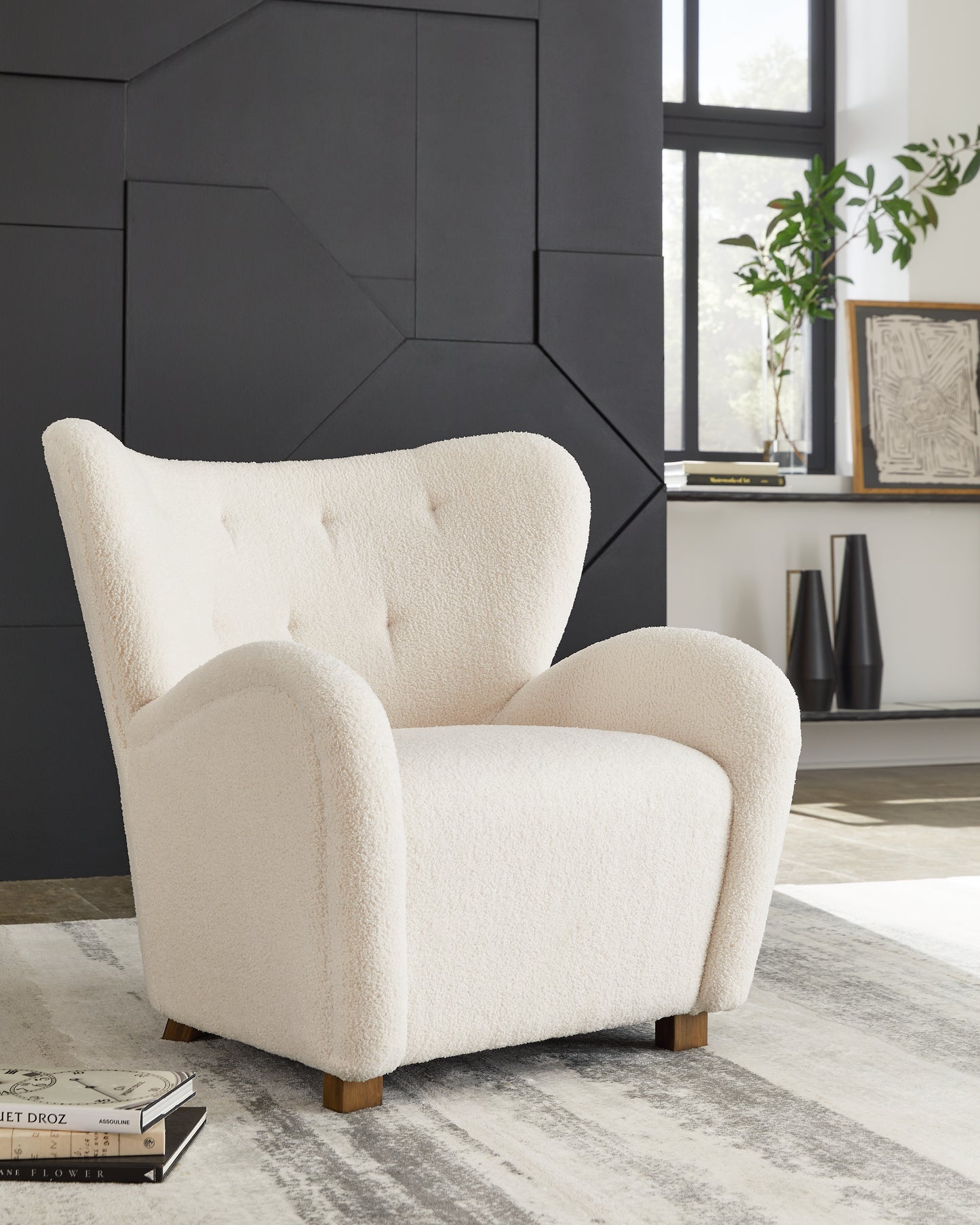 The Furniture Outlets - Ashley Furniture - Larbell Accent Chair - Accent Chair / Ecru - A3000709