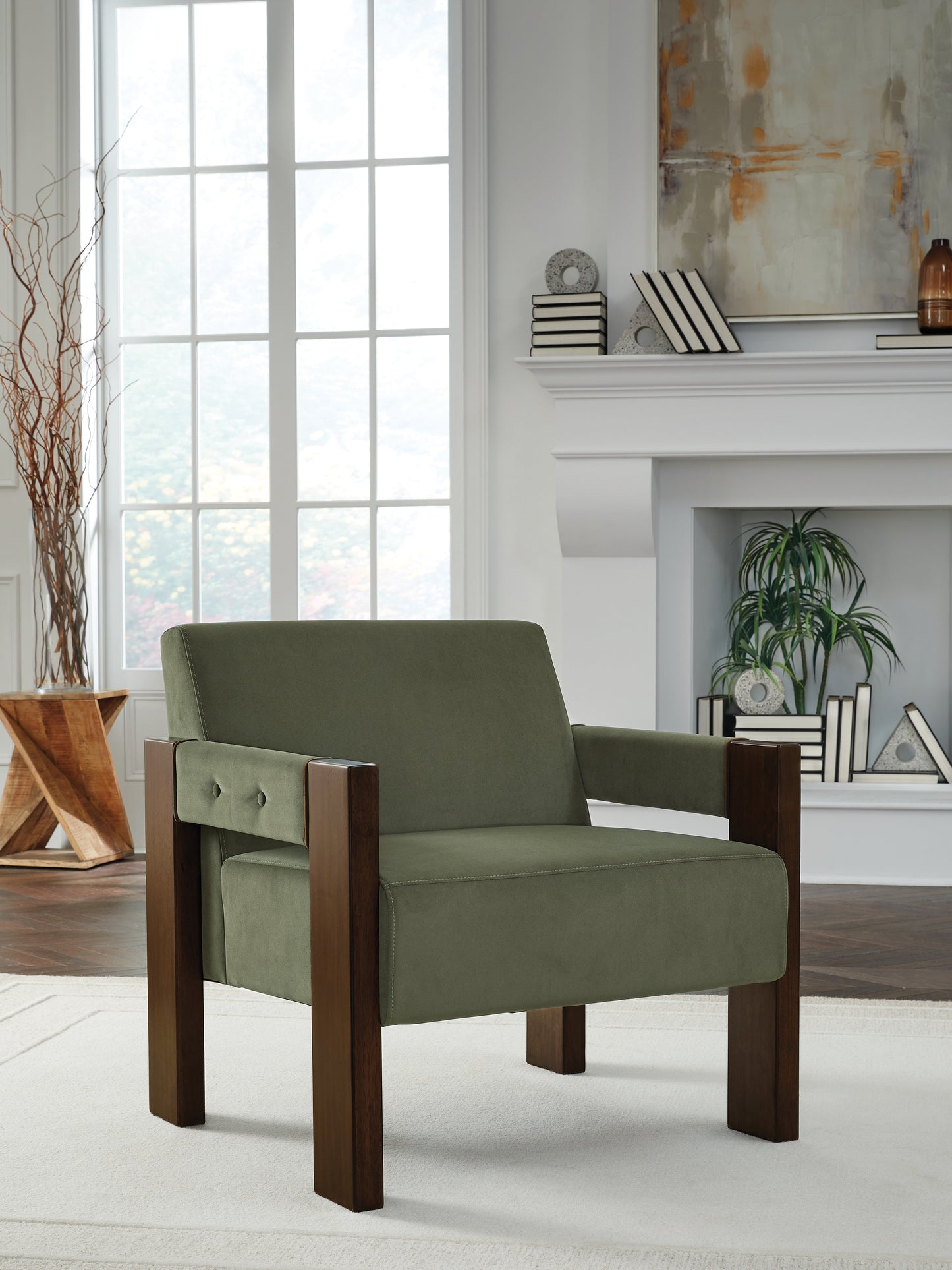 The Furniture Outlets - Ashley Furniture - Adlanlock Accent Chair - Accent Chair / Olive - A3000740