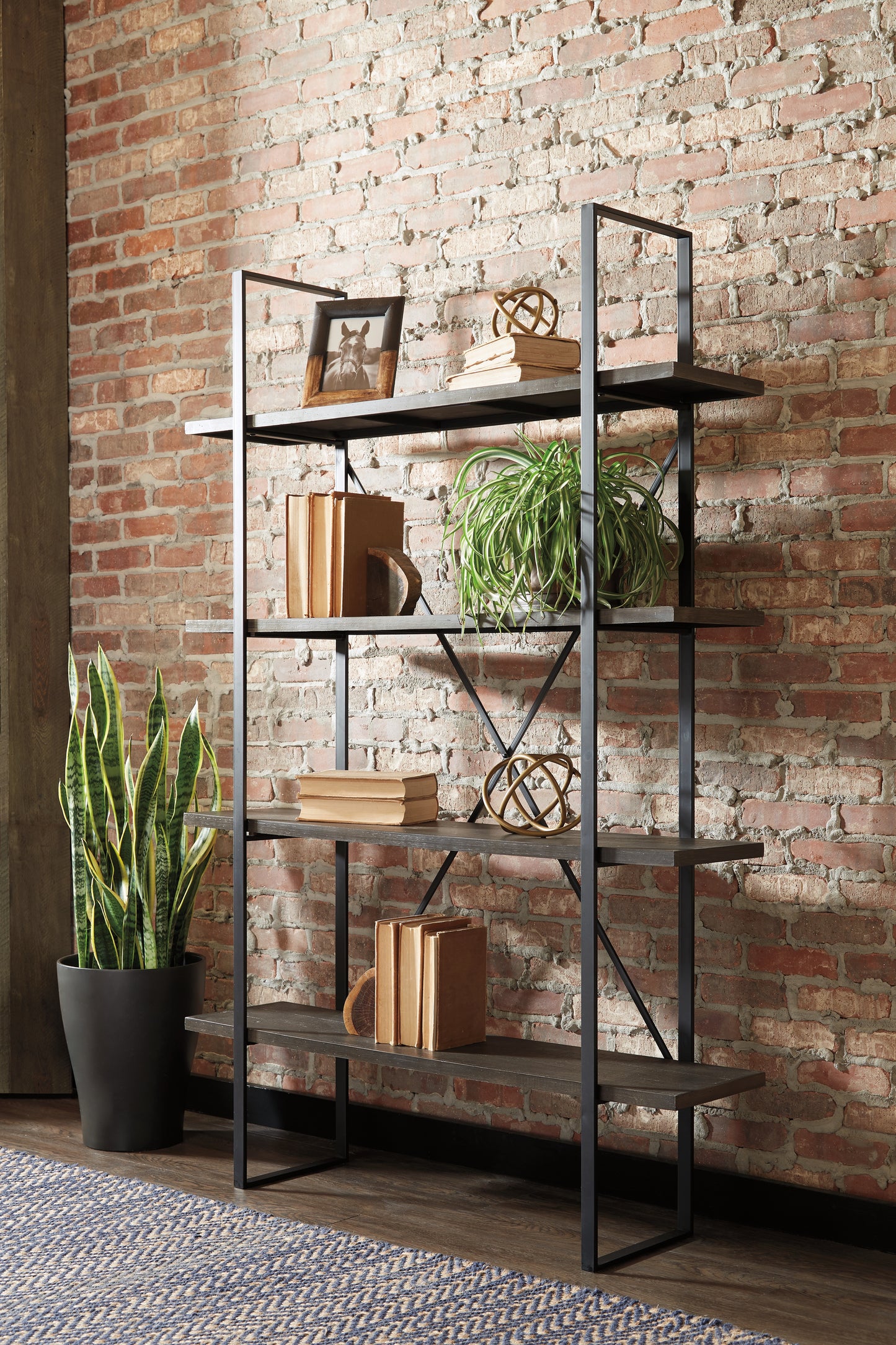 The Furniture Outlets - Ashley Furniture - Gilesgrove Bookcase - Bookcase / Black/Gray - A4000017