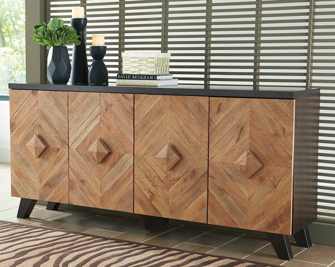 The Furniture Outlets - Ashley Furniture - Robin Ridge Accent Cabinet - Accent Cabinet / Two-tone Brown - A4000031
