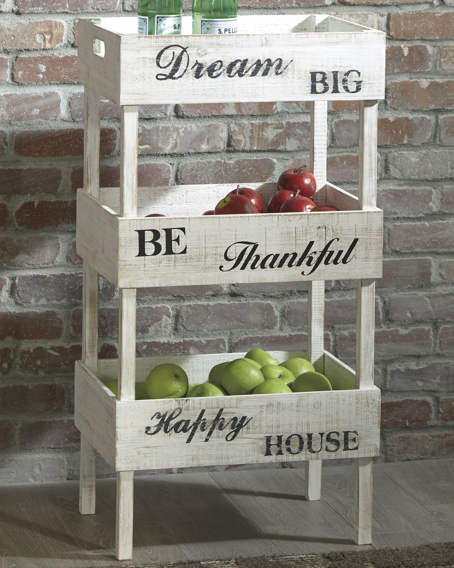 The Furniture Outlets - Ashley Furniture - Yulton Bookcase - Storage Shelf / Antique White - A4000091