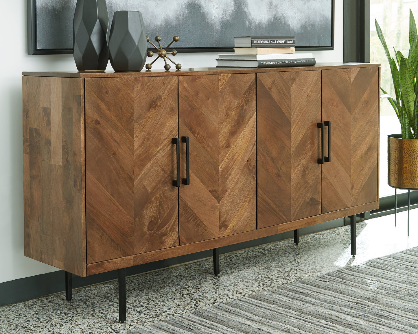 The Furniture Outlets - Ashley Furniture - Prattville Accent Cabinet - Accent Cabinet / Brown - A4000308