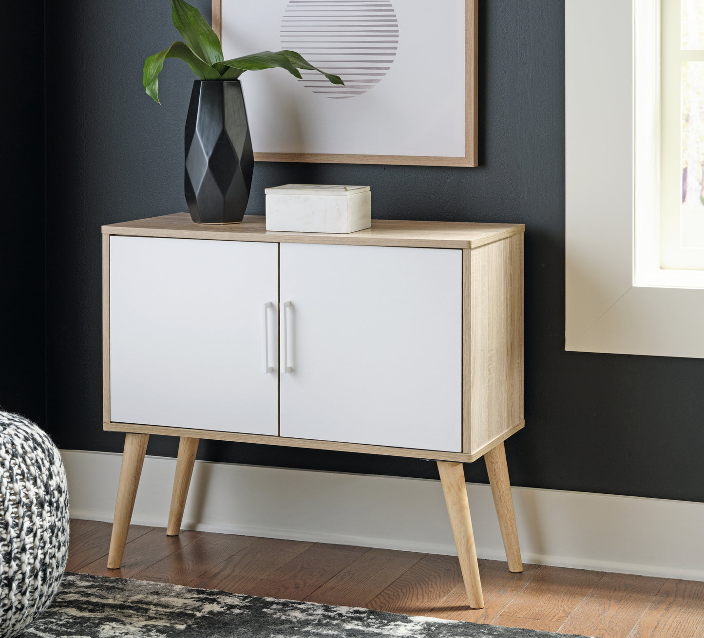 The Furniture Outlets - Ashley Furniture - Orinfield Accent Cabinet - Accent Cabinet / Natural/White - A4000396