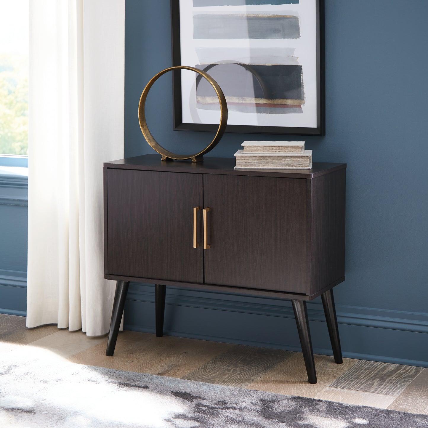 The Furniture Outlets - Ashley Furniture - Orinfield Accent Cabinet - Accent Cabinet / Dark Brown - A4000399