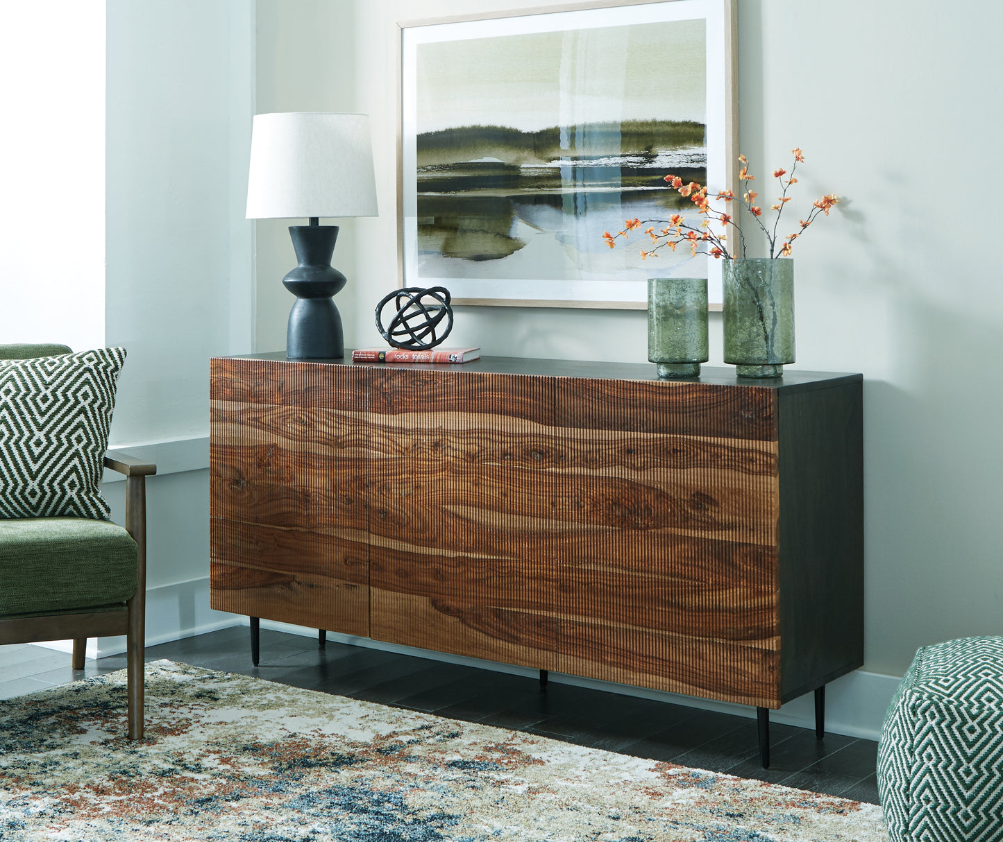 The Furniture Outlets - Ashley Furniture - Darrey Accent Cabinet - Accent Cabinet / Natural/Brown - A4000580