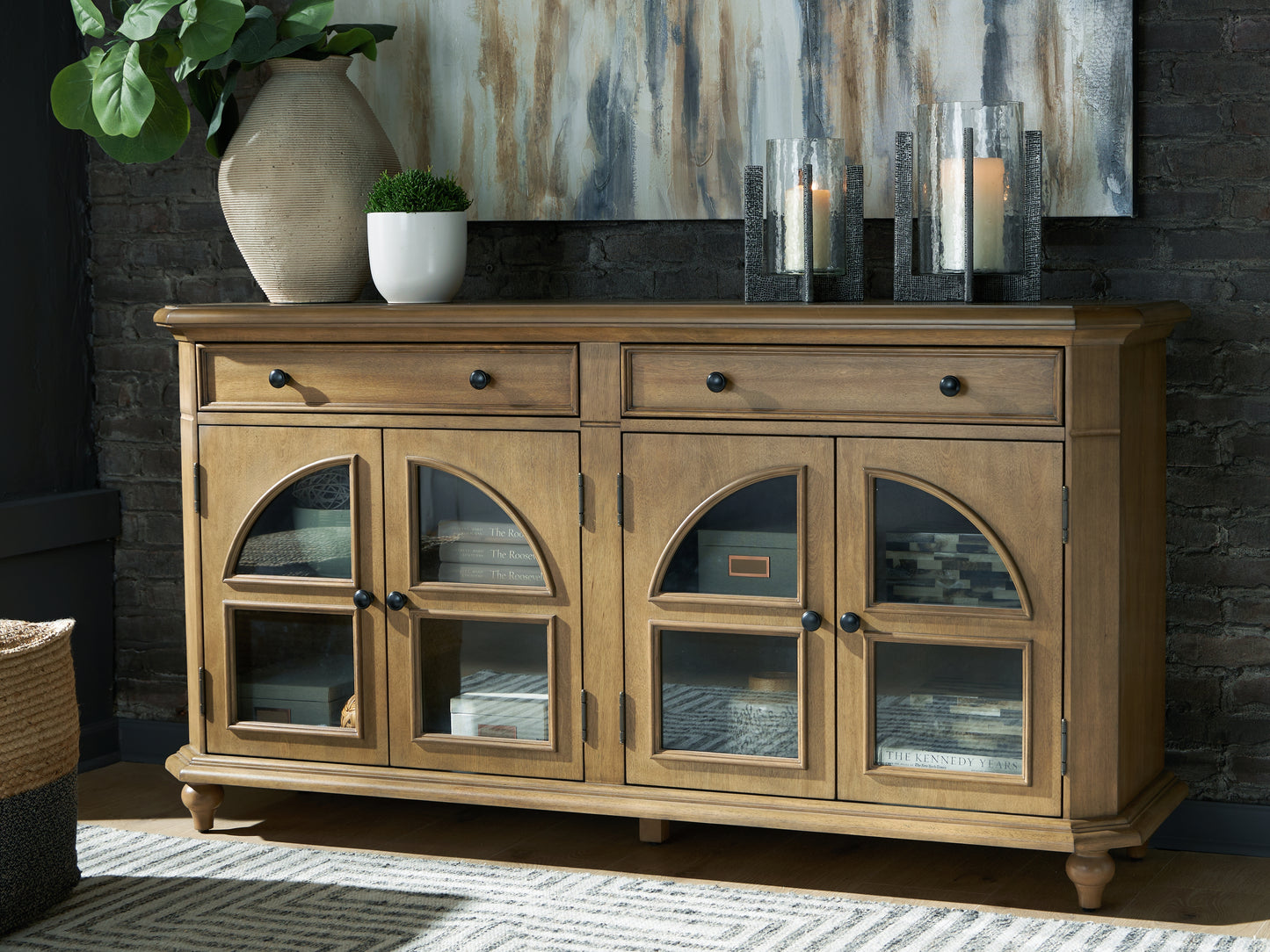 The Furniture Outlets - Ashley Furniture - Barlomore Accent Cabinet - Accent Cabinet / Brown - A4000597