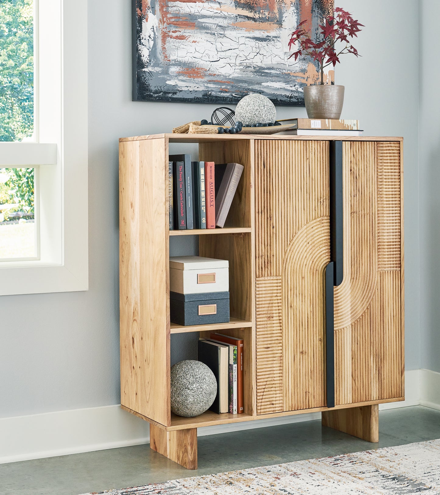 The Furniture Outlets - Ashley Furniture - Kierwell Accent Cabinet - Accent Cabinet / Natural - A4000653