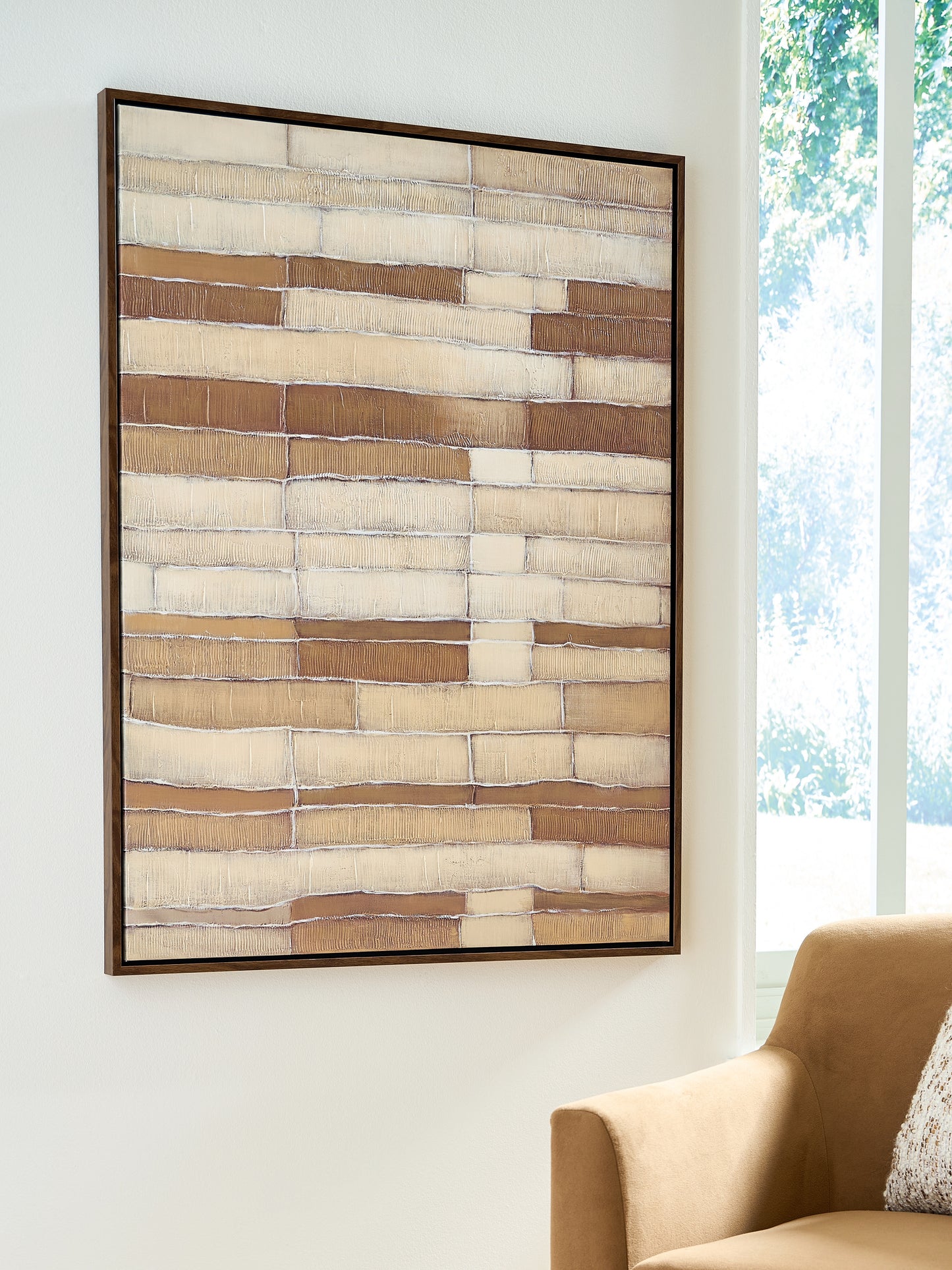 The Furniture Outlets - Ashley Furniture - Kalanmore Wall Decor - Wall Art / Brown/Tan/White - A8000460