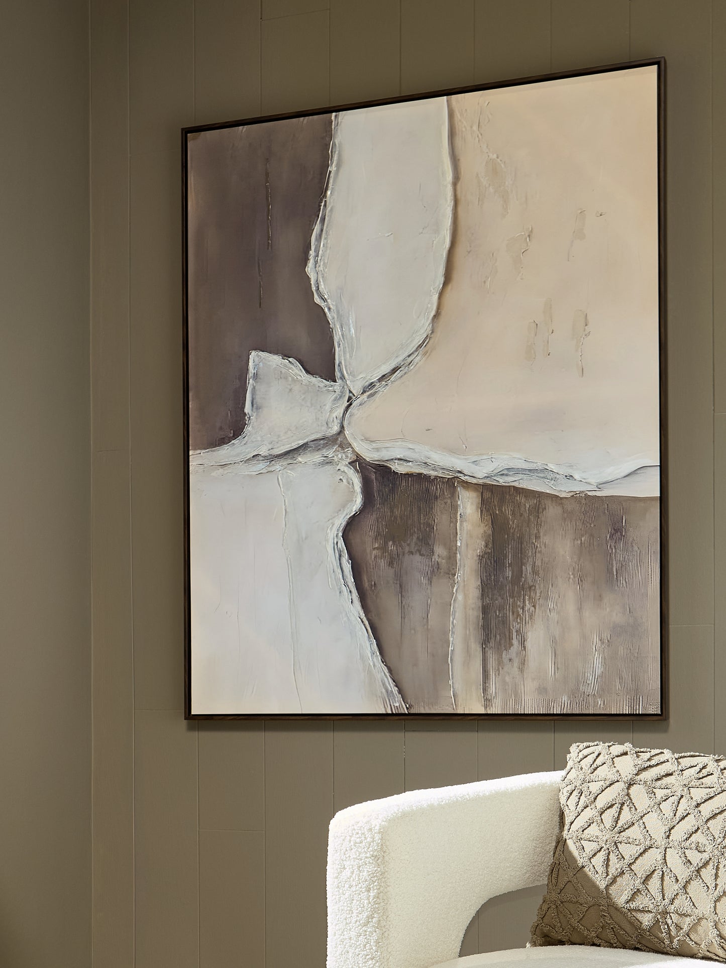The Furniture Outlets - Ashley Furniture - Junward Wall Decor - Wall Art / Brown/Tan/White - A8000461