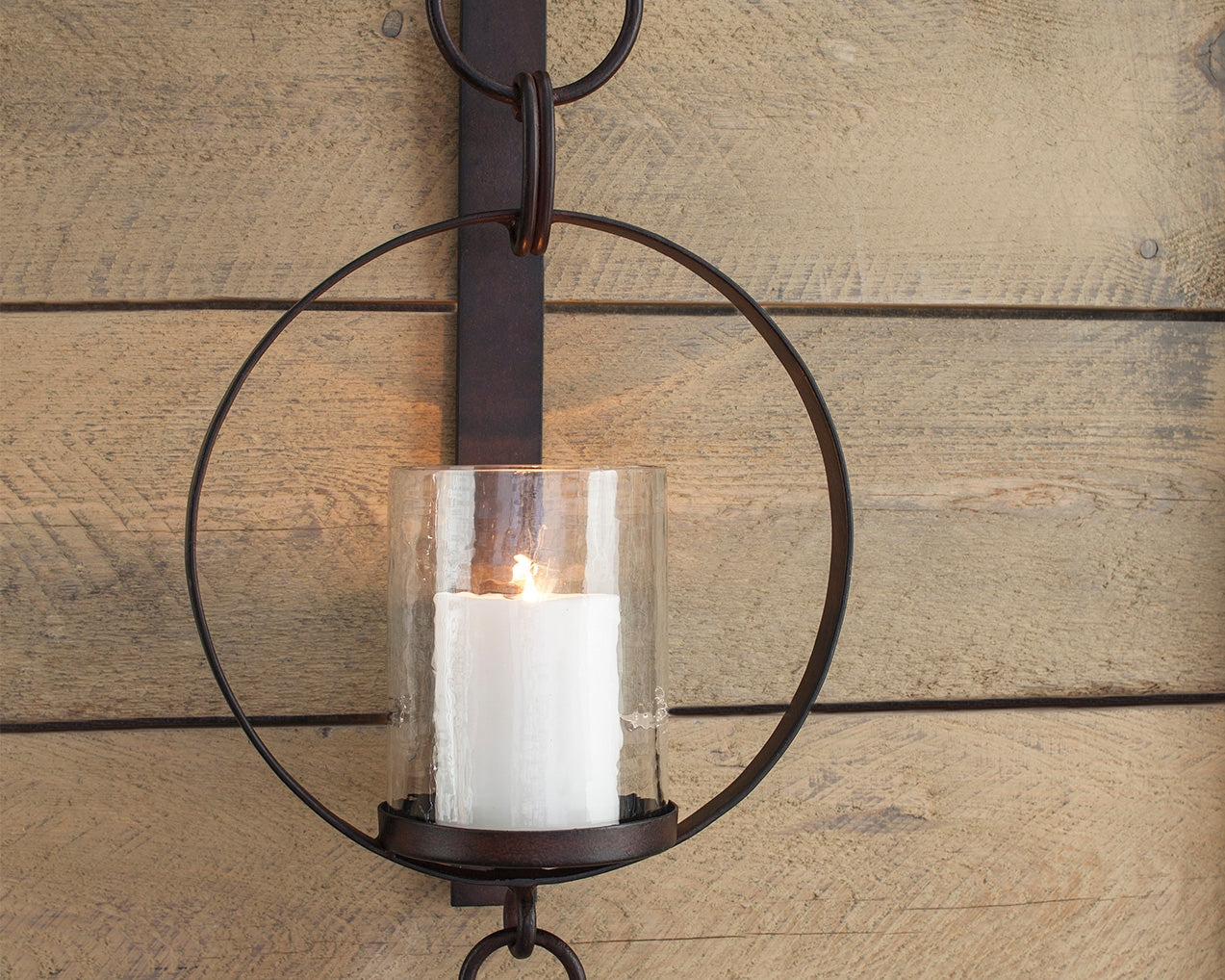 The Furniture Outlets - Ashley Furniture - Ogaleesha Wall Decor - Wall Sconce / Brown - A8010036