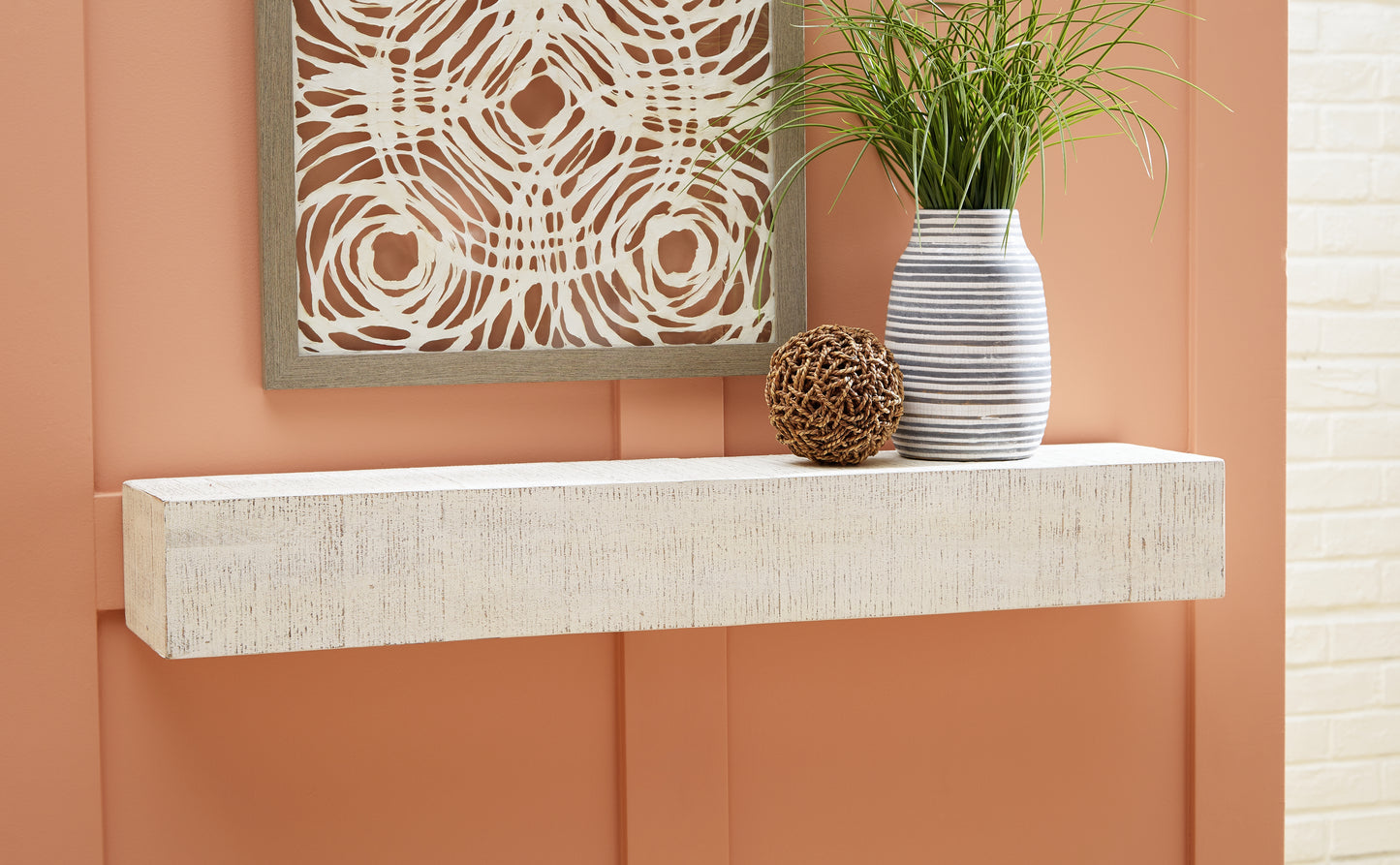 The Furniture Outlets - Ashley Furniture - Cadmon Wall Decor - Wall Shelf / Antique White - A8010259