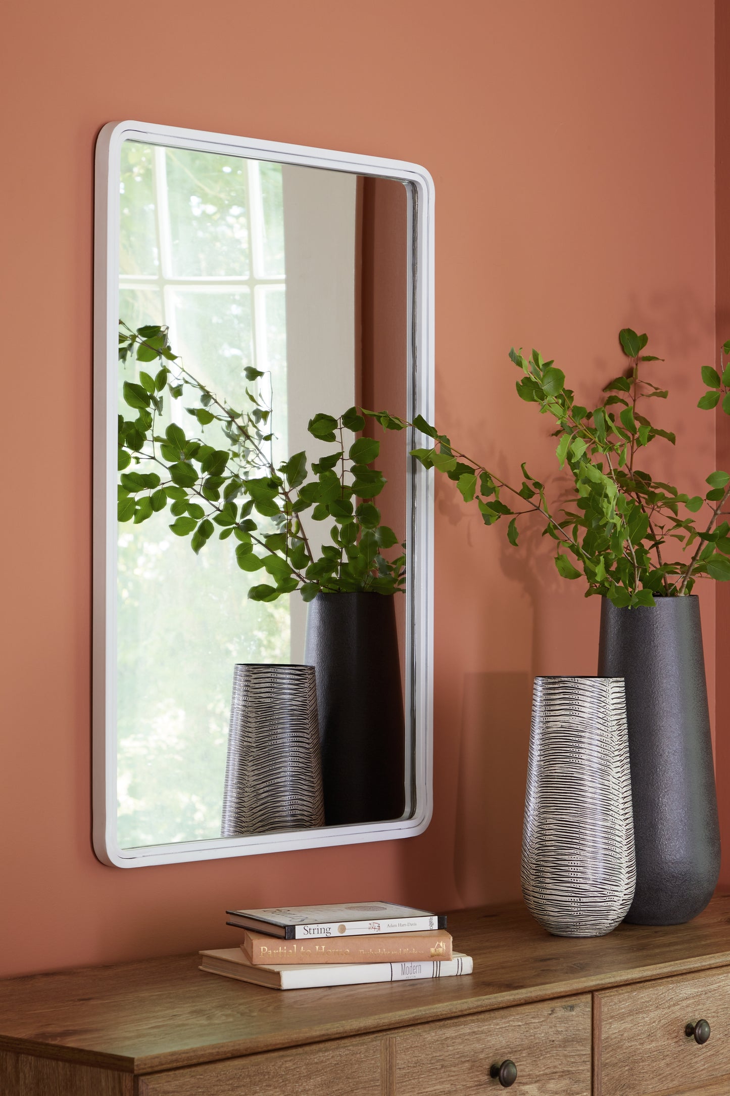 The Furniture Outlets - Ashley Furniture - Brocky Mirror - Accent Mirror / White - A8010293