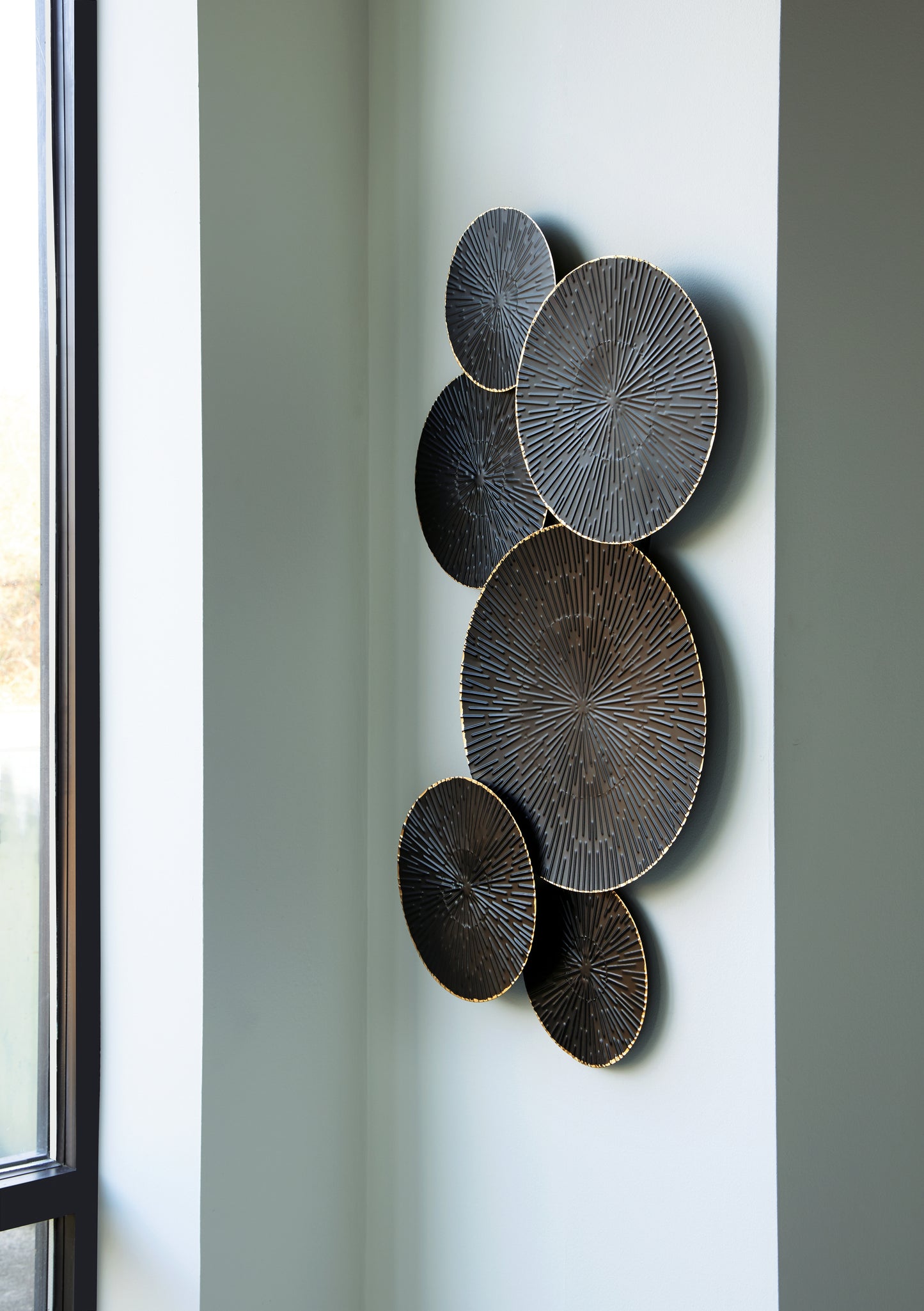 The Furniture Outlets - Ashley Furniture - Rhetlen Wall Decor - Wall Decor / Black/Gold Finish - A8010301