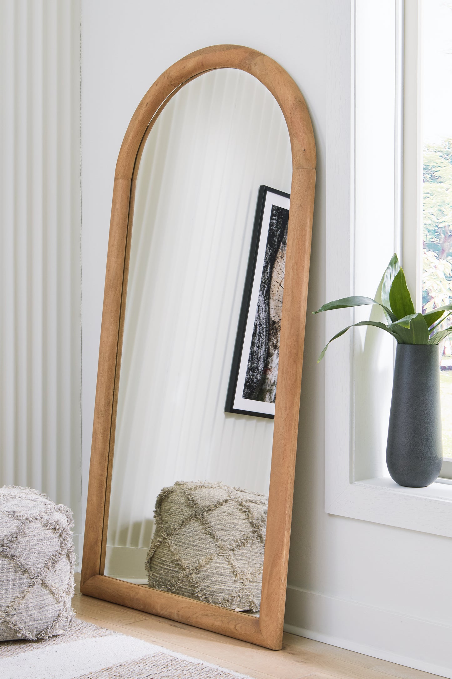 The Furniture Outlets - Ashley Furniture - Dairville Mirror - Floor Mirror / Brown - A8010323